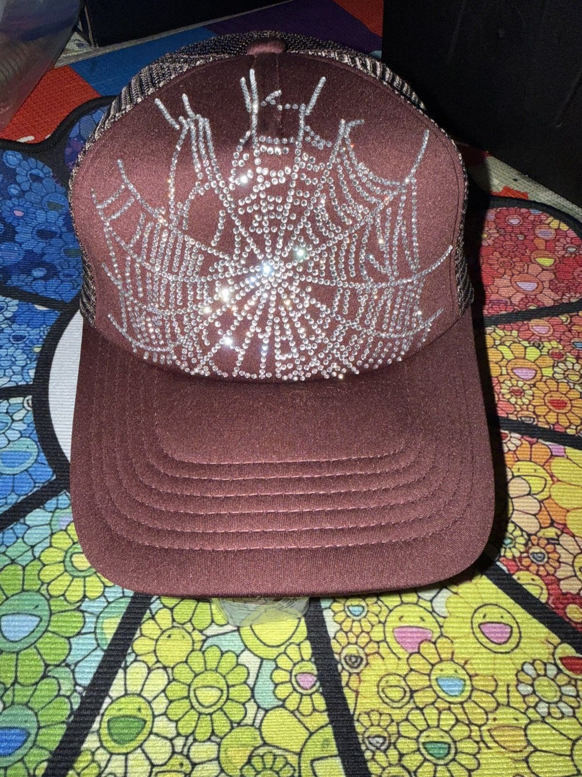 Sp5der Sp5der Rhinestone Hat Size ONE SIZE - 1 Thumbnail