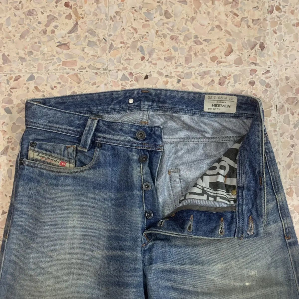 Vintage Vintage Diesel Industry Jeans 30x30 Distresses Denim Pants Size US 30 / EU 46 - 7 Thumbnail