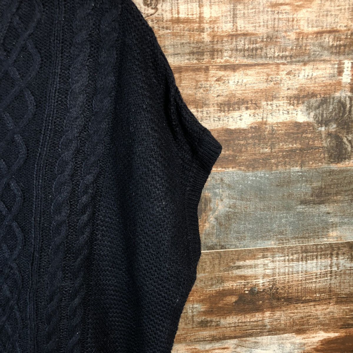 Homespun Knitwear × Japanese Brand Japanese Brand Dark Blue cable Knitwear #A1805 Size US L / EU 52-54 / 3 - 8 Thumbnail