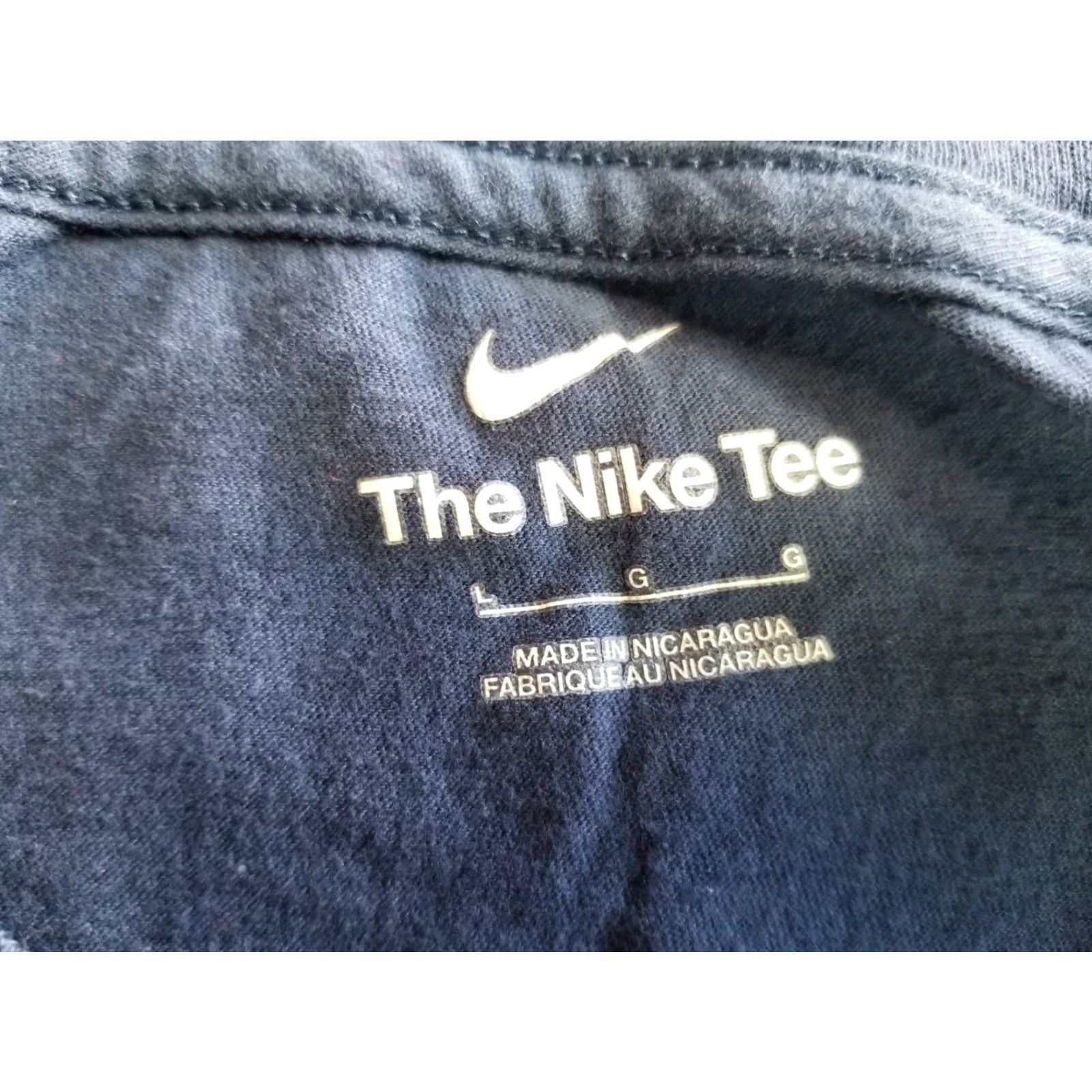 Nike Nike Shirt Mens Large Blue Logo Short Sleeve Crew Neck T-Shirt Casual Swoosh Air Preppy Regular Size US L / EU 52-54 / 3 - 6 Thumbnail