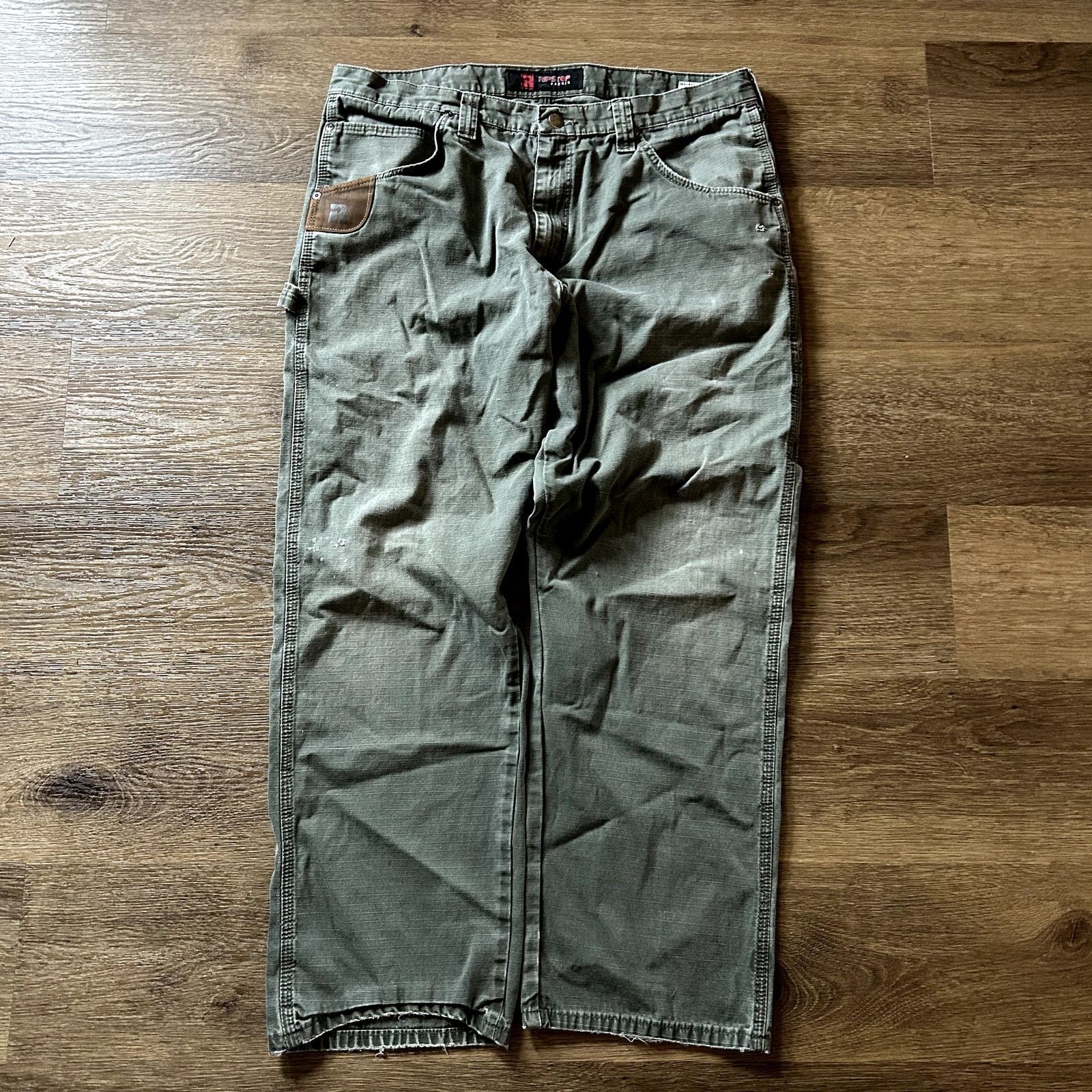 Wrangler Vtg Wrangler Riggs Ripstop Carpenter Pants Size US 38 / EU 54 - 1 Thumbnail