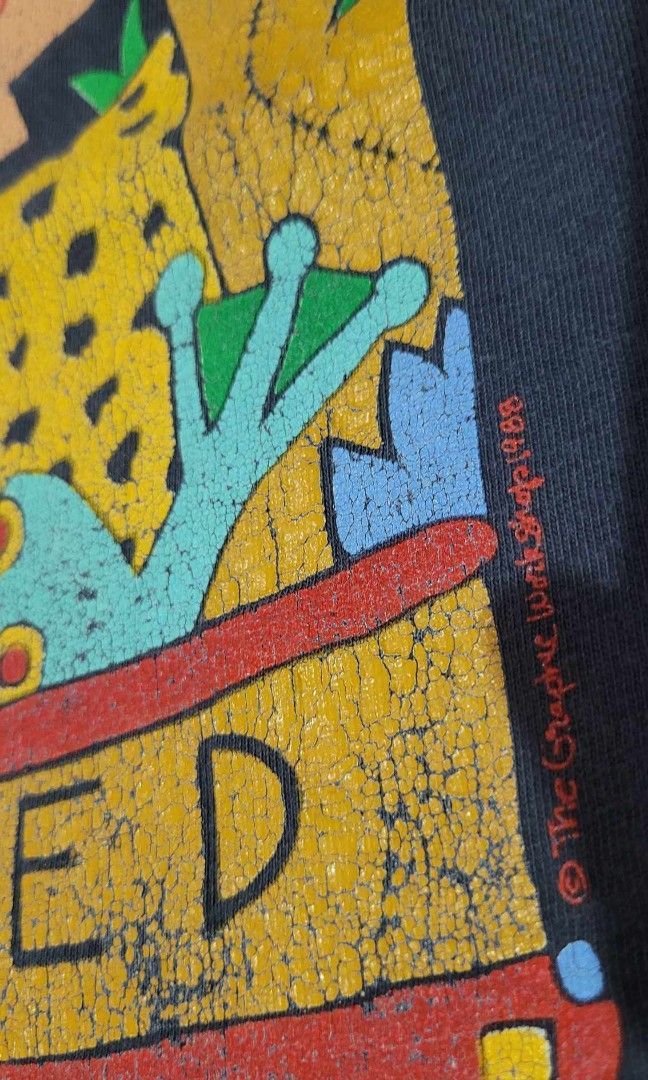 Vintage 1988 Greenpiece shirt The Rainforest Endangared Size US XL / EU 56 / 4 - 1 Thumbnail