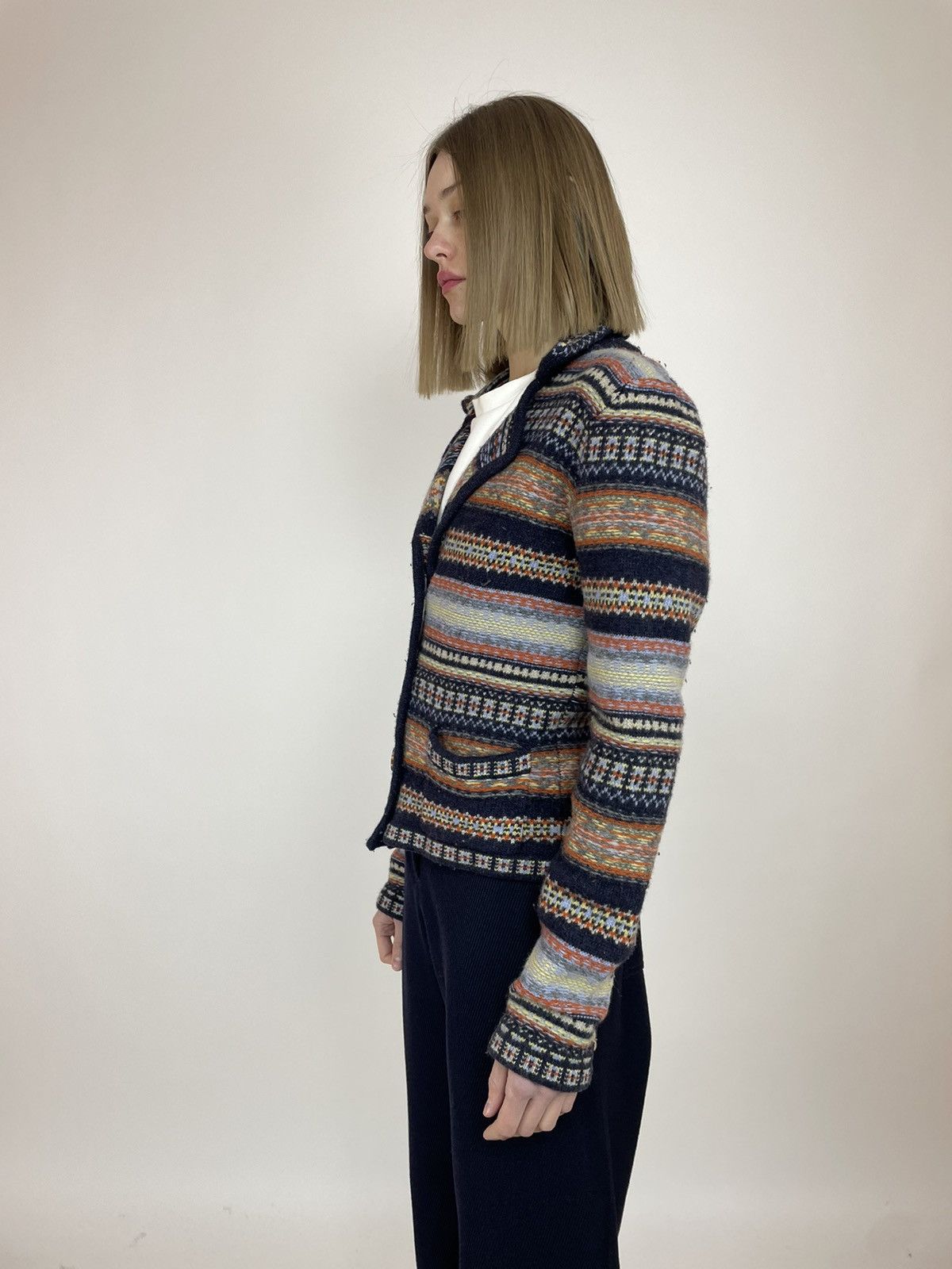 Japanese Brand × Telluride Telluride Clothing Co Lambswool Cardigan Sweater size L Size L / US 10 / IT 46 - 4 Thumbnail