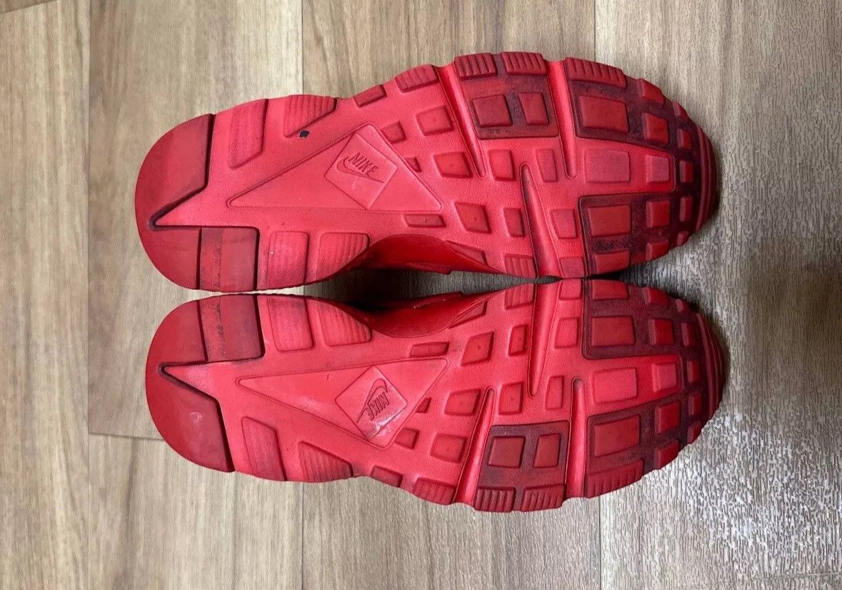 Nike Nike Huarache Run Low Triple Red Size US 7 / EU 40 - 6 Thumbnail