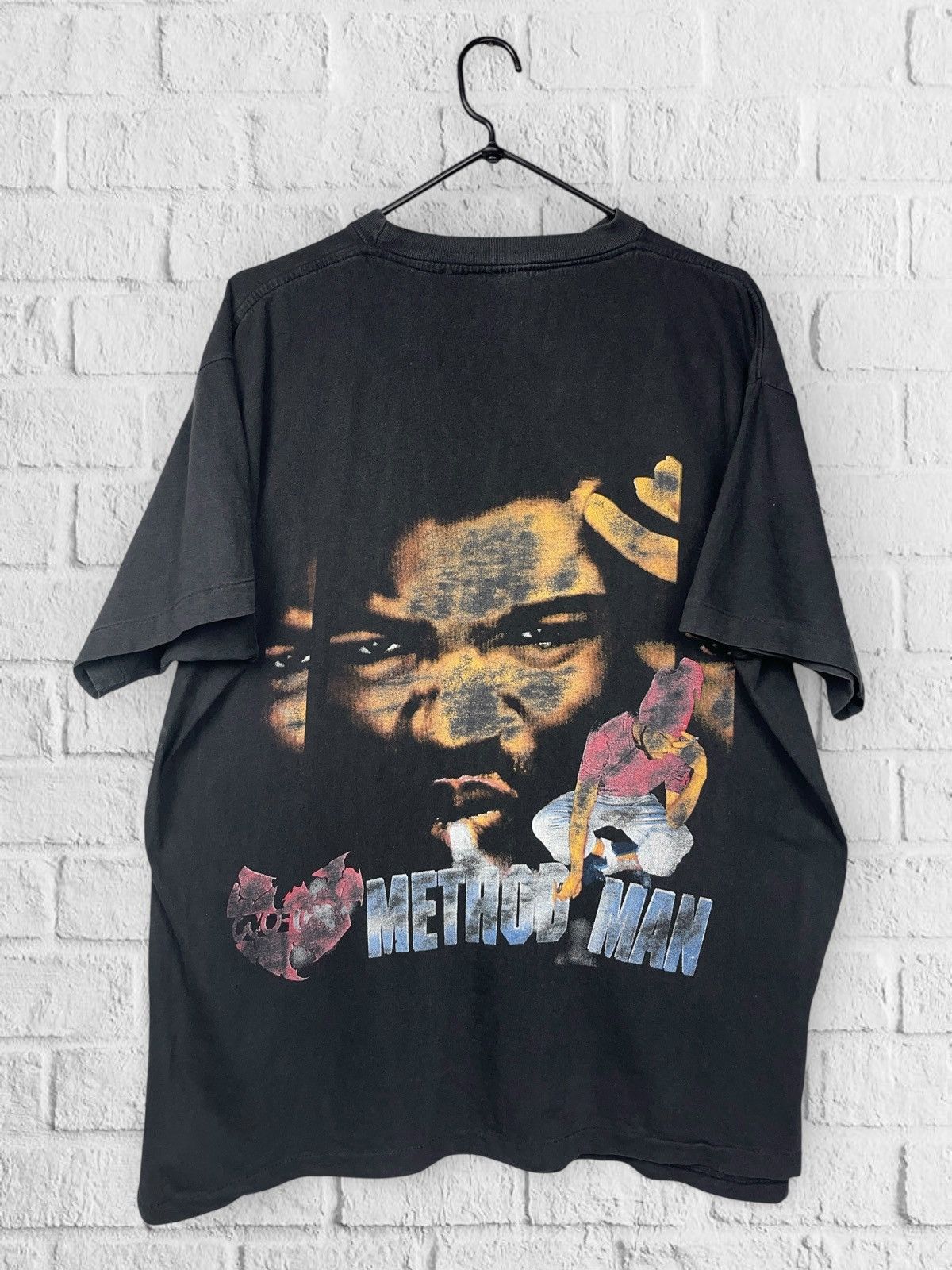 Rap Tees Vintage OG 90s Method Man Rap Tee Bootleg Wu Tang T-shirt Size US XL / EU 56 / 4 - 20 Thumbnail