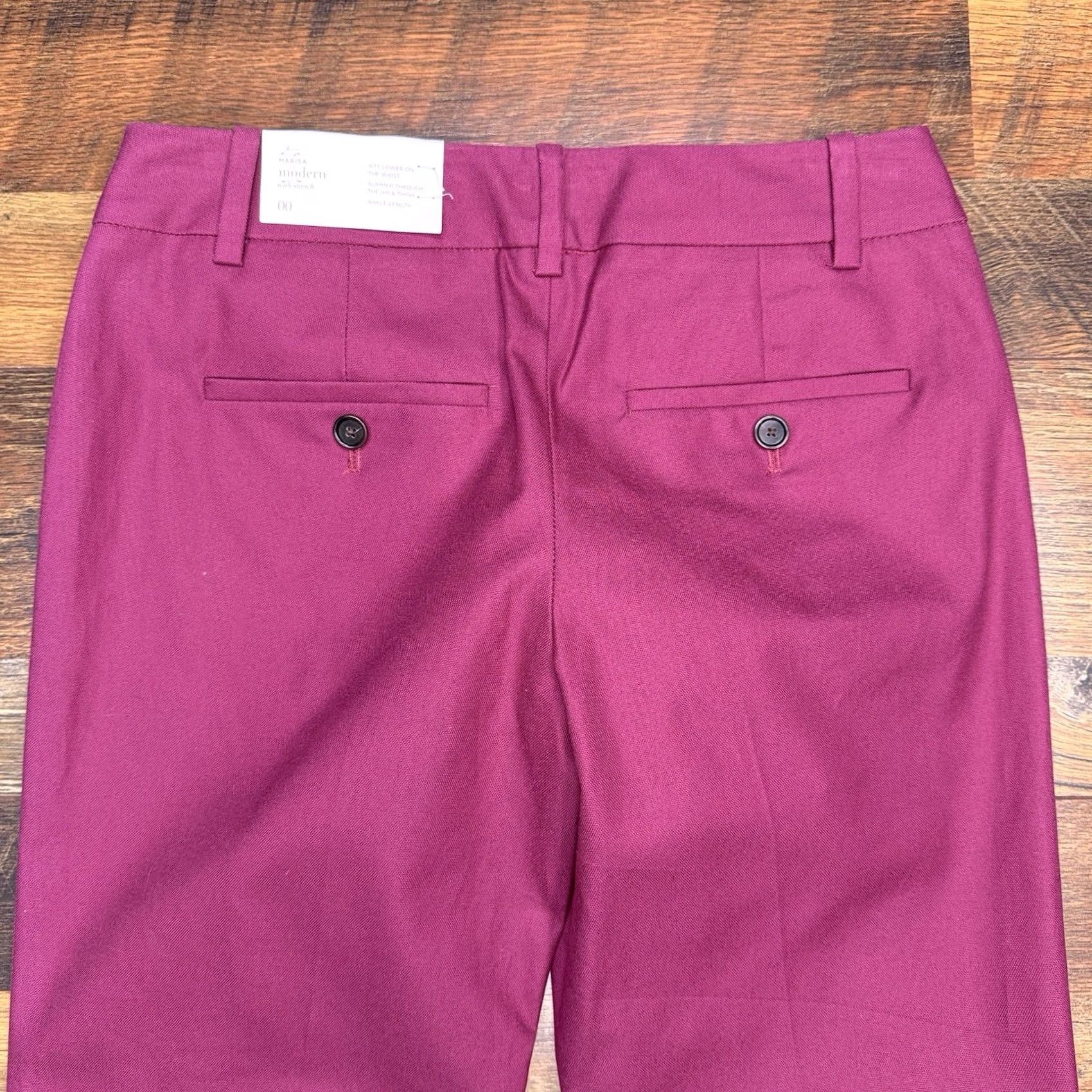 Ann Taylor Ann Taylor Loft Marisa Ankle Pants Pink 00 Low Rise Stretch Canvas Cotton Spandex Straight 26 in Inseam Size 24" / US 00 / IT 34 - 7 Thumbnail