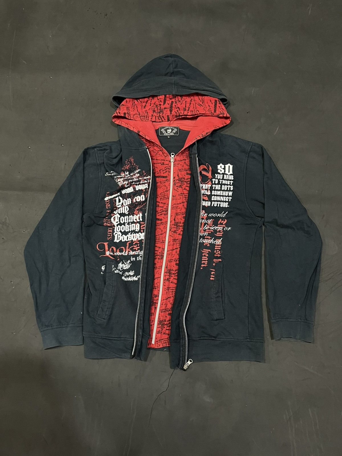 If Six Was Nine 💸BINDINGOFFER💸Chrkey bear poem double layer hoodie Size US L / EU 52-54 / 3 - 1 Thumbnail