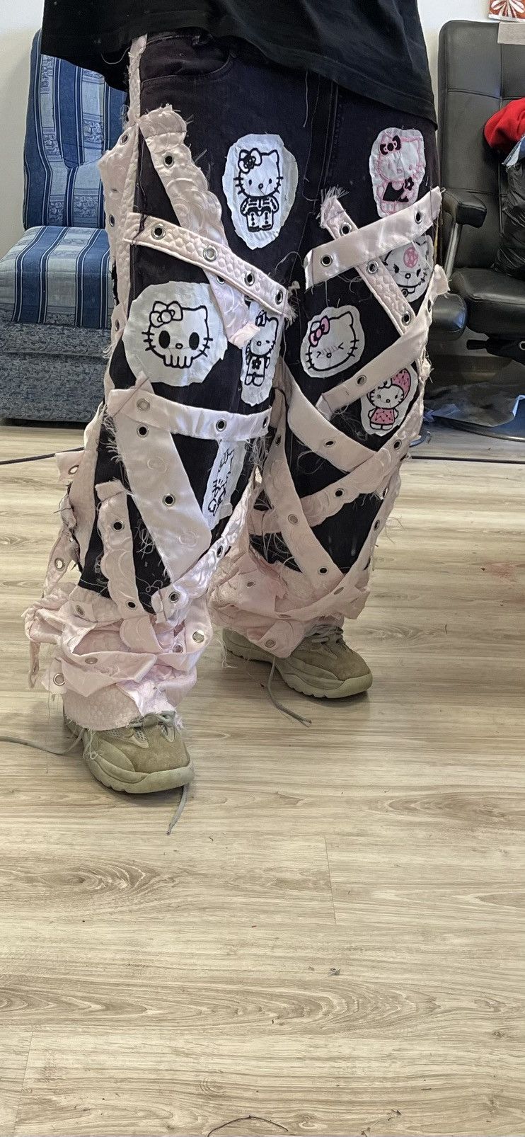 Other Hello kitty custom jeans Size US 36 / EU 52 - 3 Thumbnail
