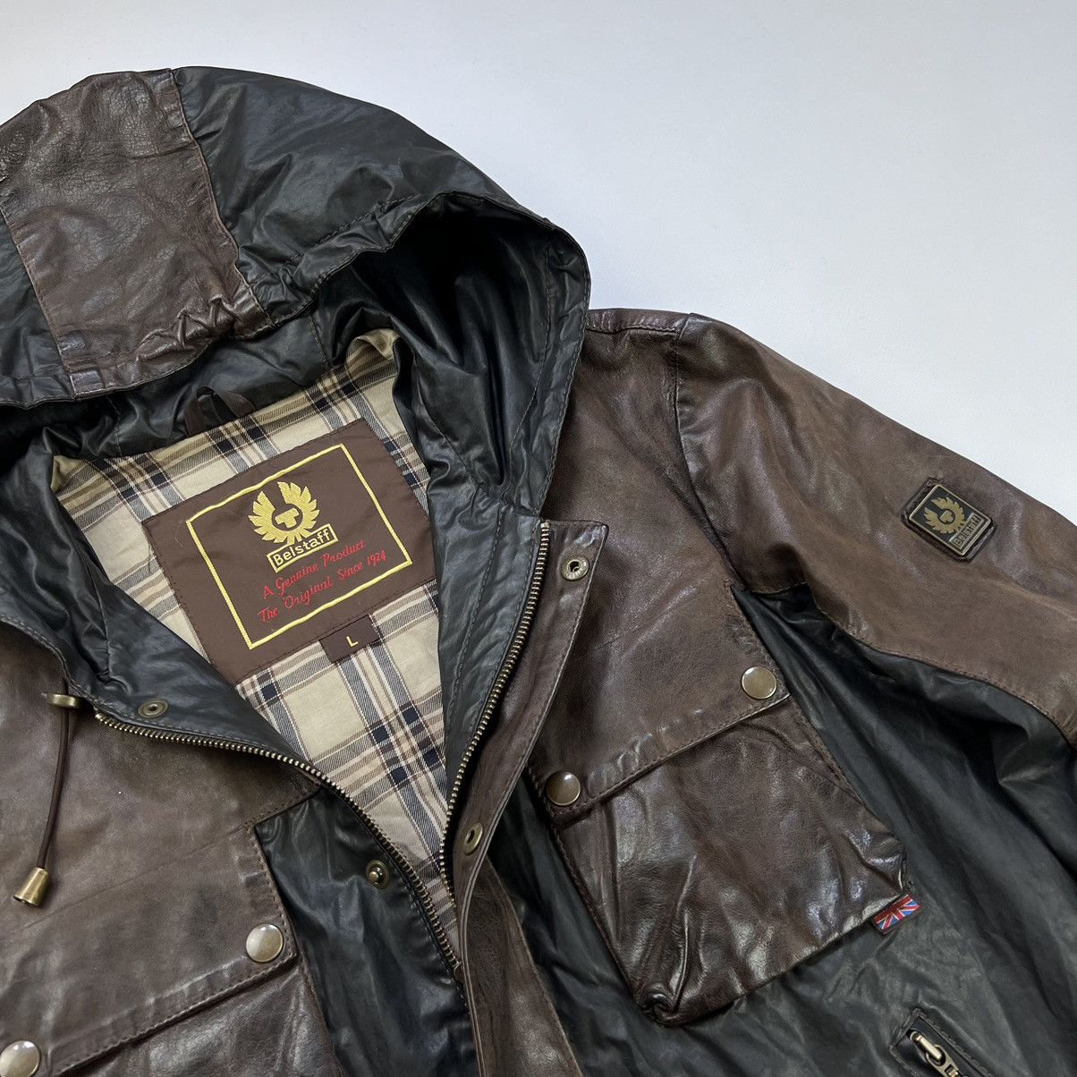 Belstaff Belstaff gold label leather hooded bomber jacket Size US M / EU 48-50 / 2 - 3 Thumbnail