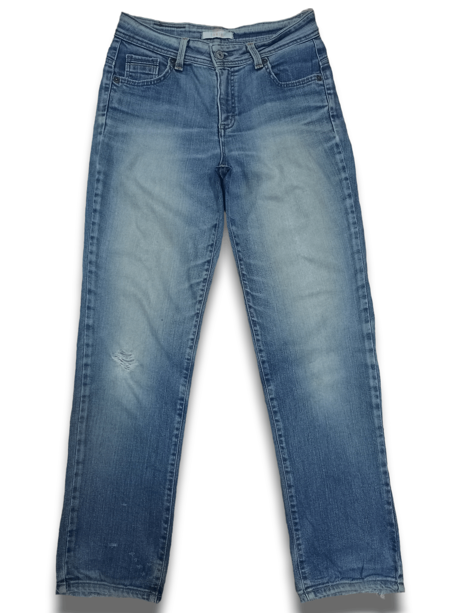 Edwin × Japanese Brand Vintage Edwin Japan Light Wash Distressed Jeans 27x30 Size US 27 - 3 Thumbnail