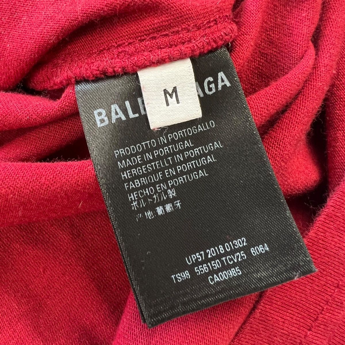 Balenciaga Balenciaga Mini Logo Red T Shirt Size US XL / EU 56 / 4 - 5 Thumbnail
