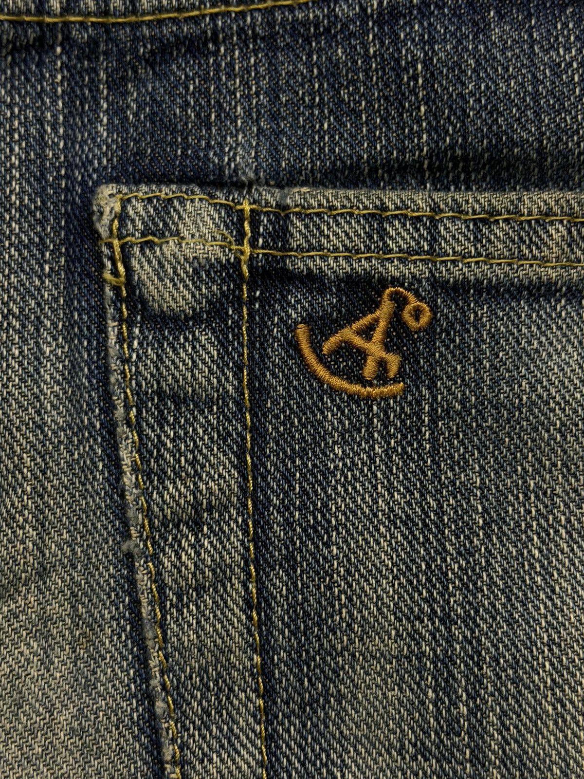 Japanese Brand Vintage 00s Acoustic Japanese Selvedge Denim Jeans | W31 Size US 31 - 15 Thumbnail