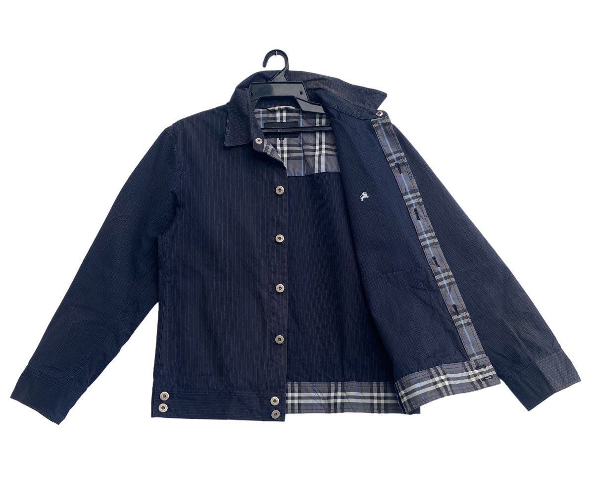 Burberry Vtg BURBERRY Black Label trucker jacket button up Size L / US 10 / IT 46 - 1 Thumbnail