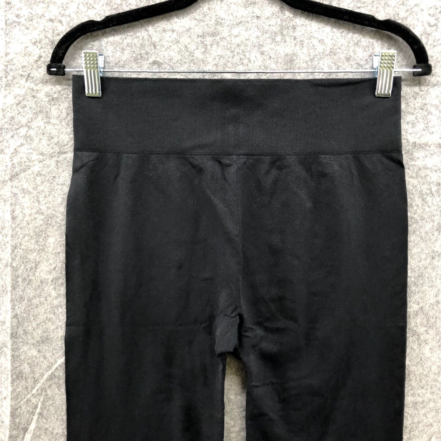 Vintage Walkpop Leggings - Womens High Rise Seamless Yoga Activewear, Black, XL, Ankle Inseam 24 in Size 40" / US 18 - 3 Thumbnail
