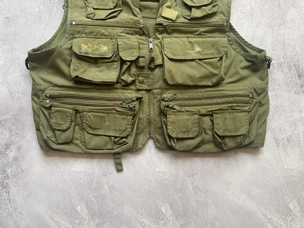Japanese Brand × Vintage Vintage Khaki Multi Pocket Fly Fishing Vest Size US L / EU 52-54 / 3 - 3 Thumbnail