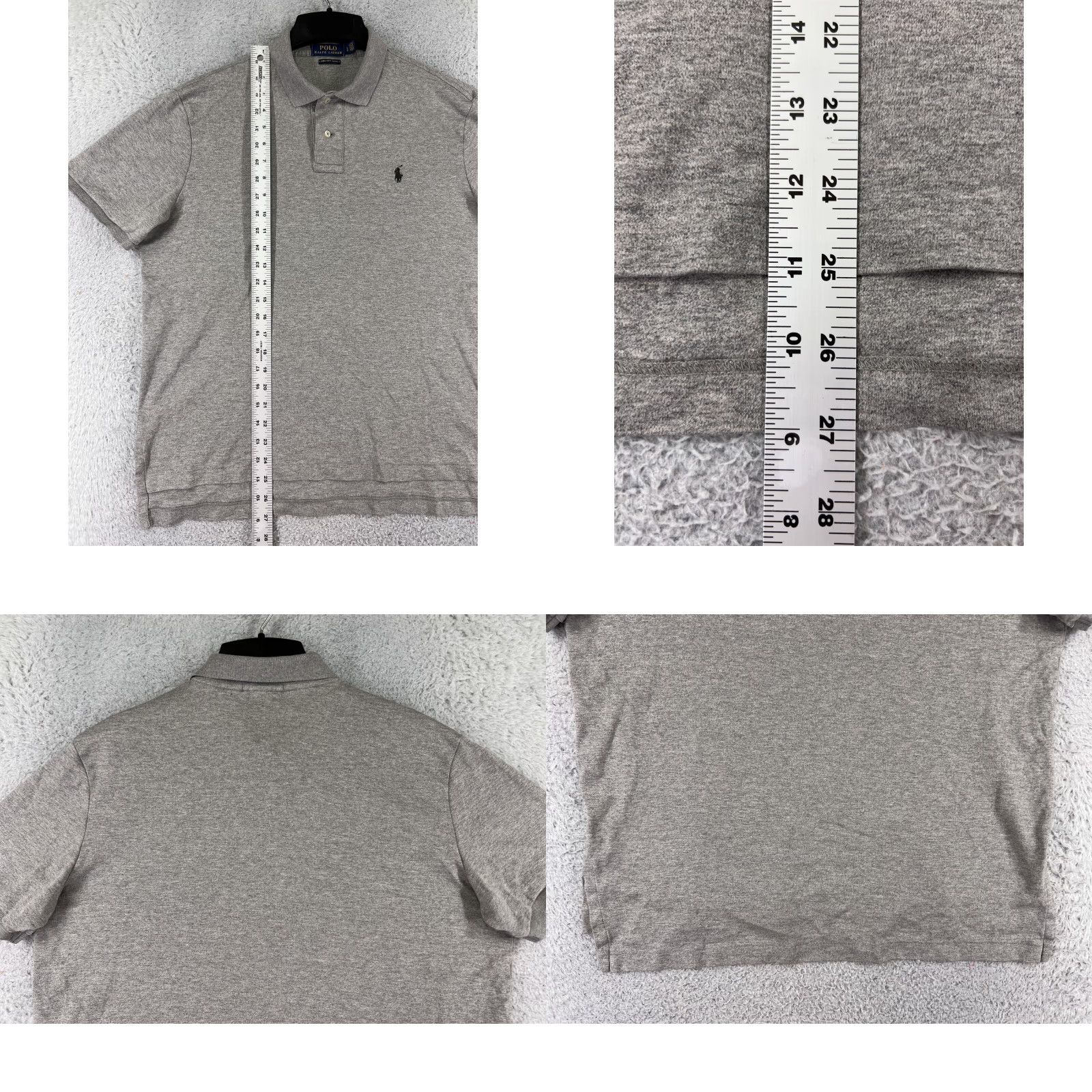 Polo Ralph Lauren Polo Ralph Lauren Shirt Men Large Gray Solid Pima Soft Touch Jersey Size US L / EU 52-54 / 3 - 9 Thumbnail