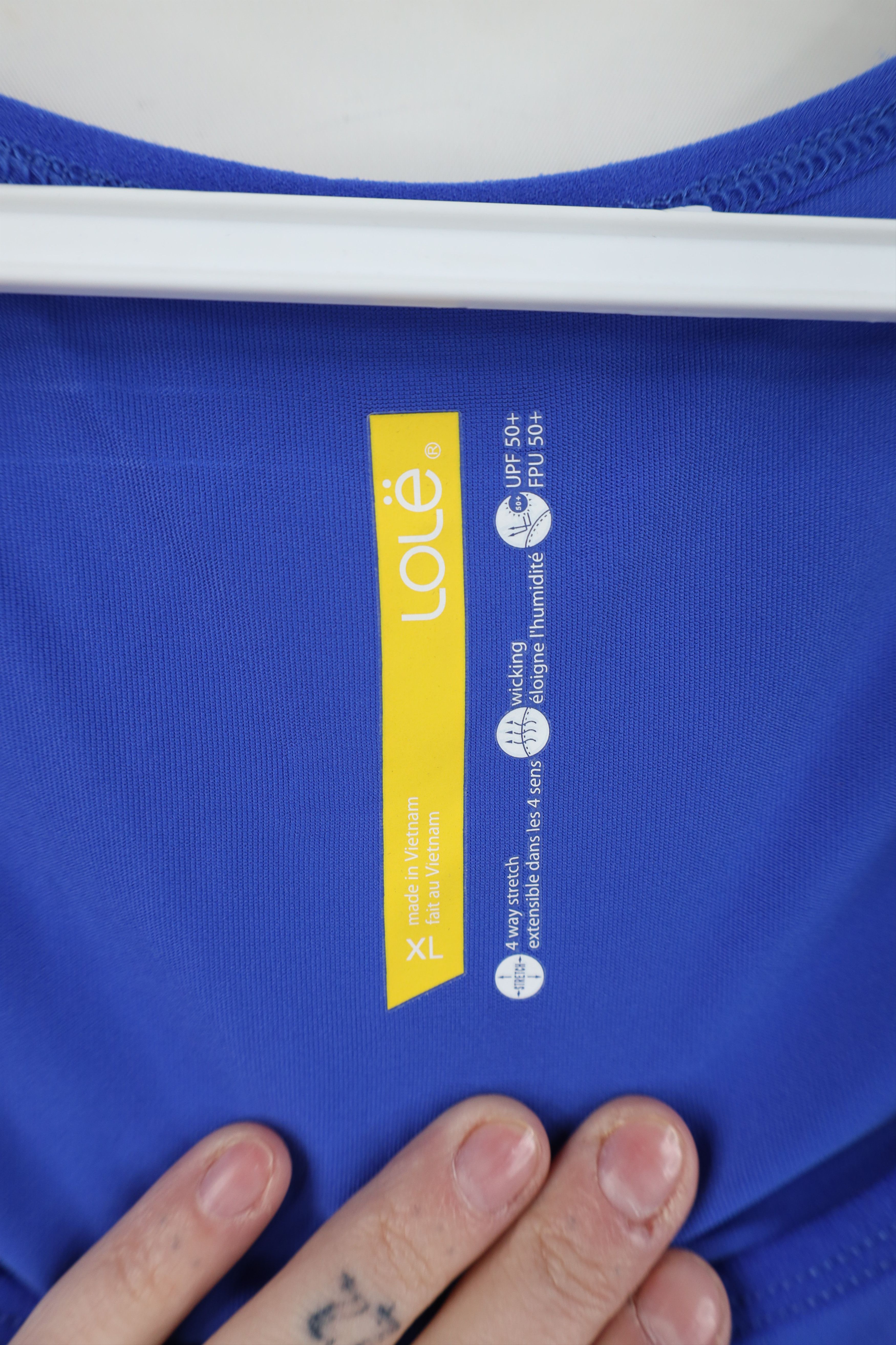 Vintage New Lole Knit Cardio Running Jogging Yoga Gym T-Shirt Blue Size XL / US 12-14 / IT 48-50 - 4 Thumbnail