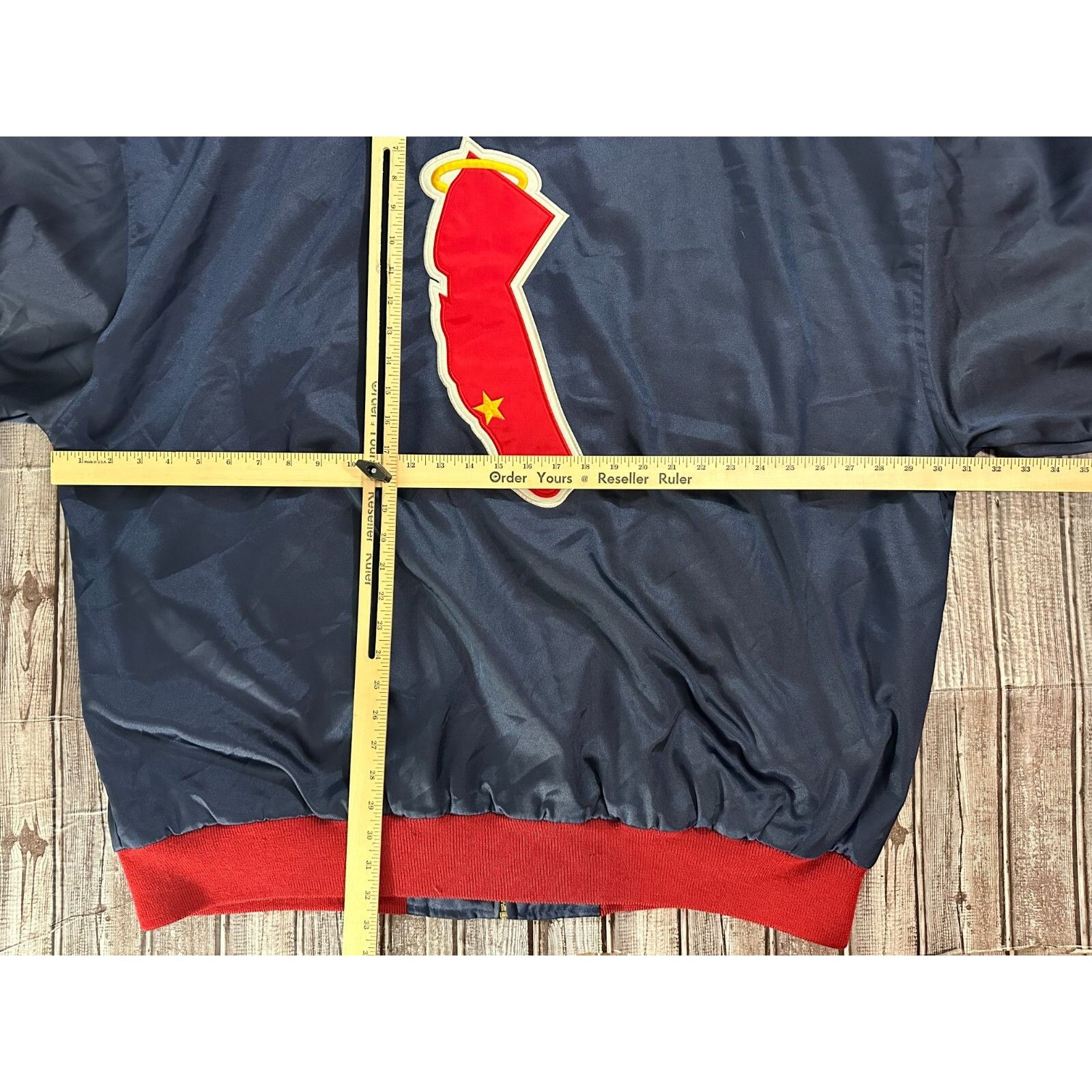 Mitchell & Ness Mitchell & Ness California Angels MLB Satin Bomber Jacket si Size US XXL / EU 58 / 5 - 8 Thumbnail