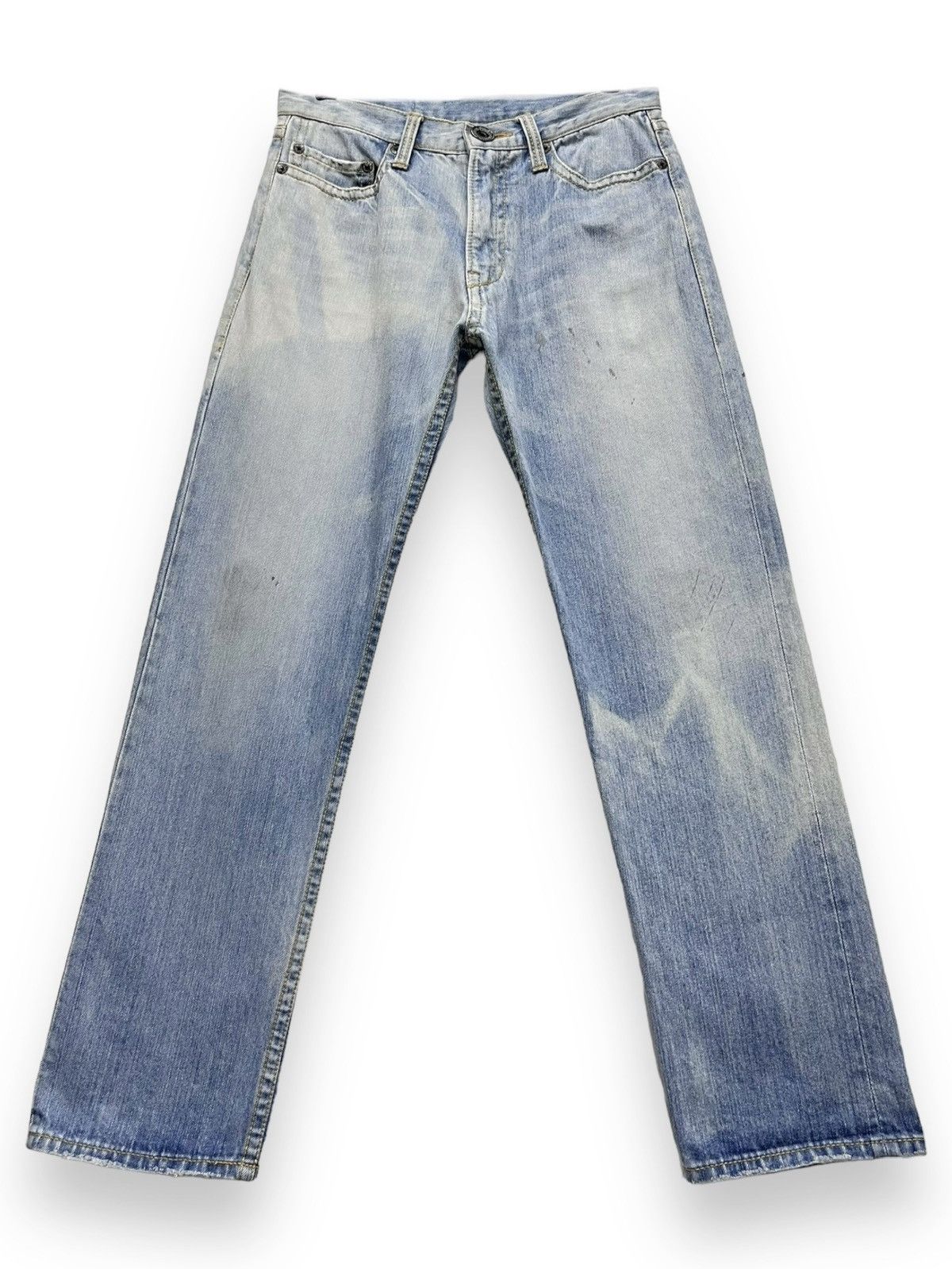 Japanese Brand × Le Grande Bleu (L.G.B.) 🔥CO&LU 56 Big Print Light Wash Sun Faded Denim Size US 30 / EU 46 - 4 Thumbnail