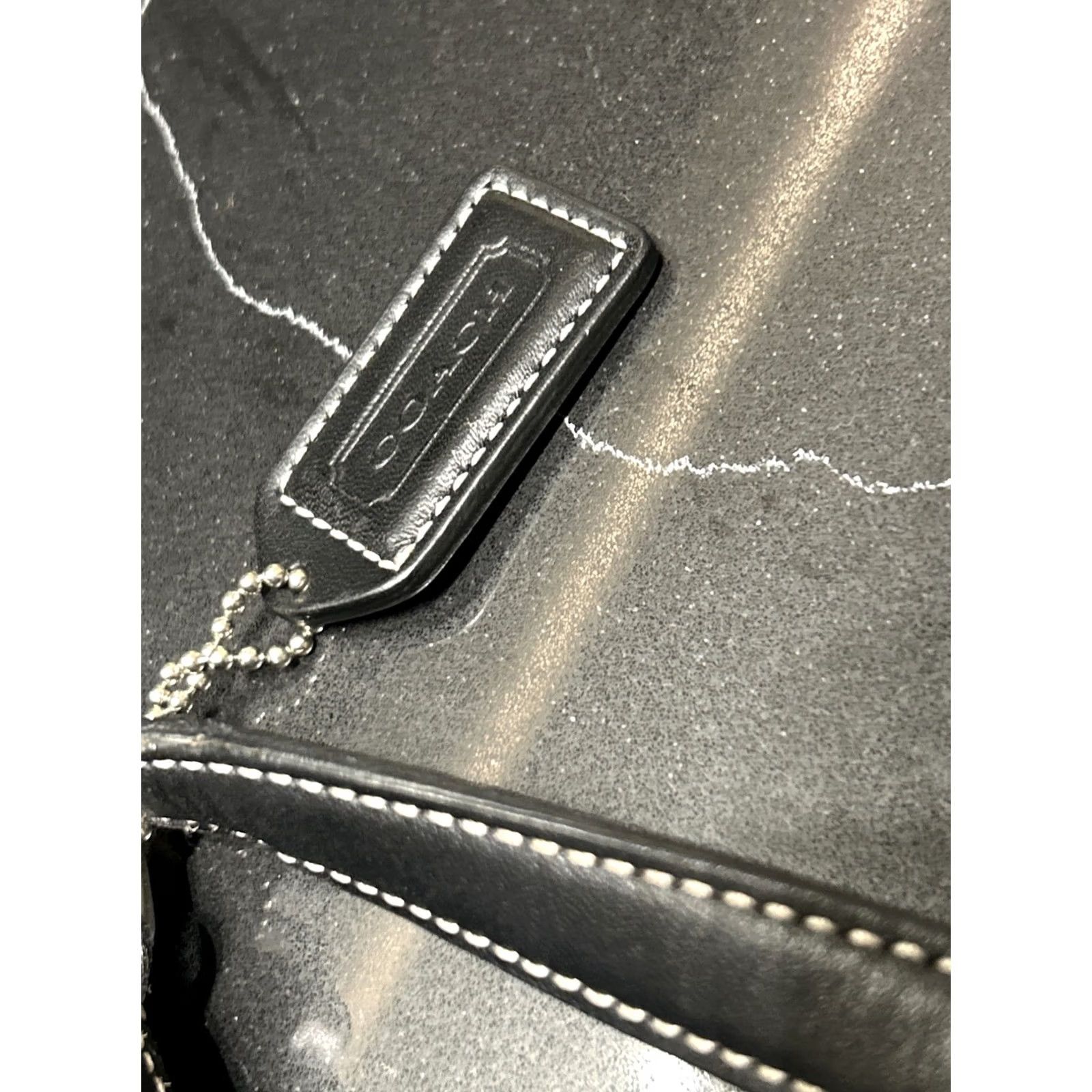 Coach COACH Shoulder Bag Sacoche Canvas x Leather Black Flap Type Women Handbag Crossbody Shoe? Wait. Size ONE SIZE - 3 Thumbnail