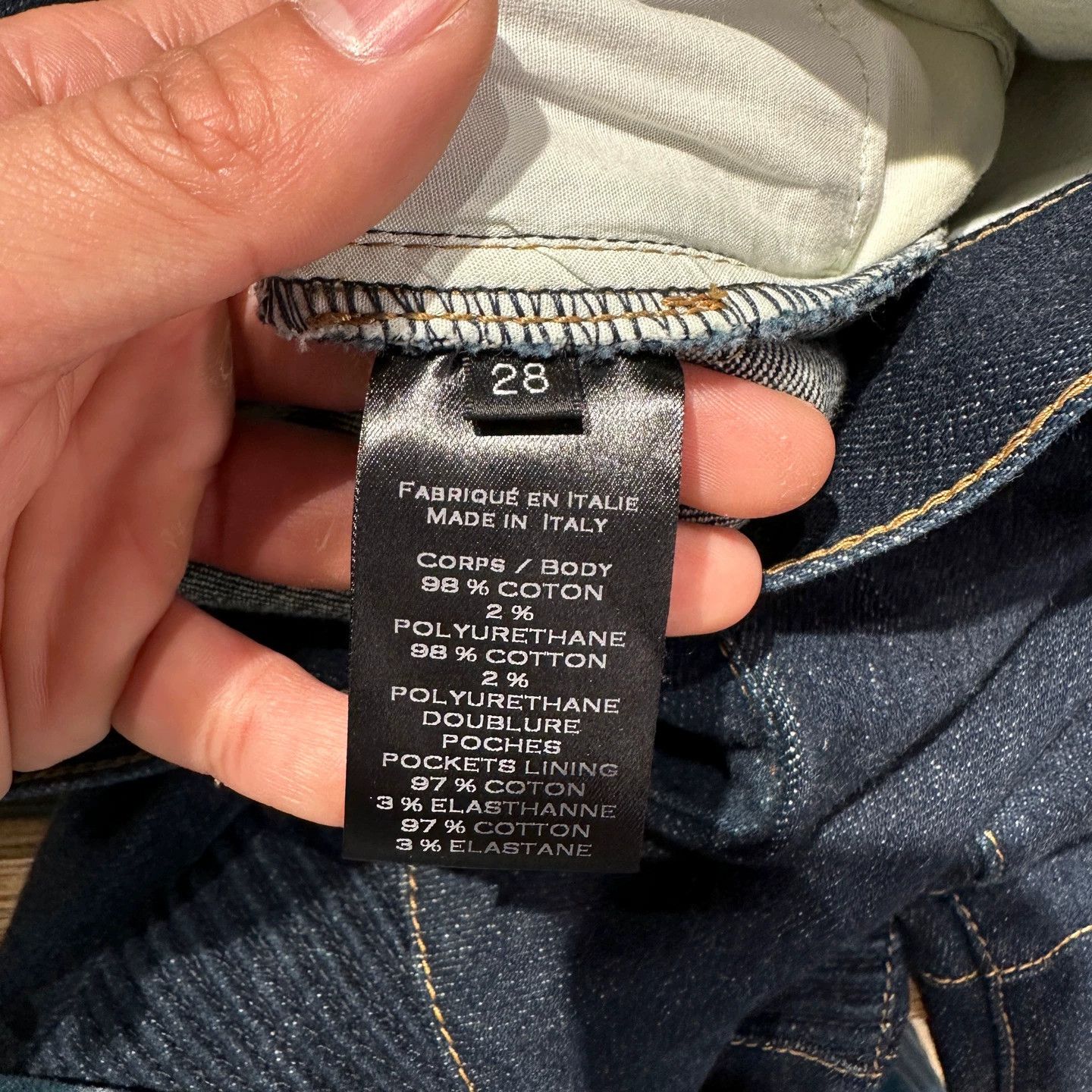 Balmain Balmain feb256 logo slogan stretch slim fit jeans 28W Size US 28 / EU 44 - 3 Thumbnail