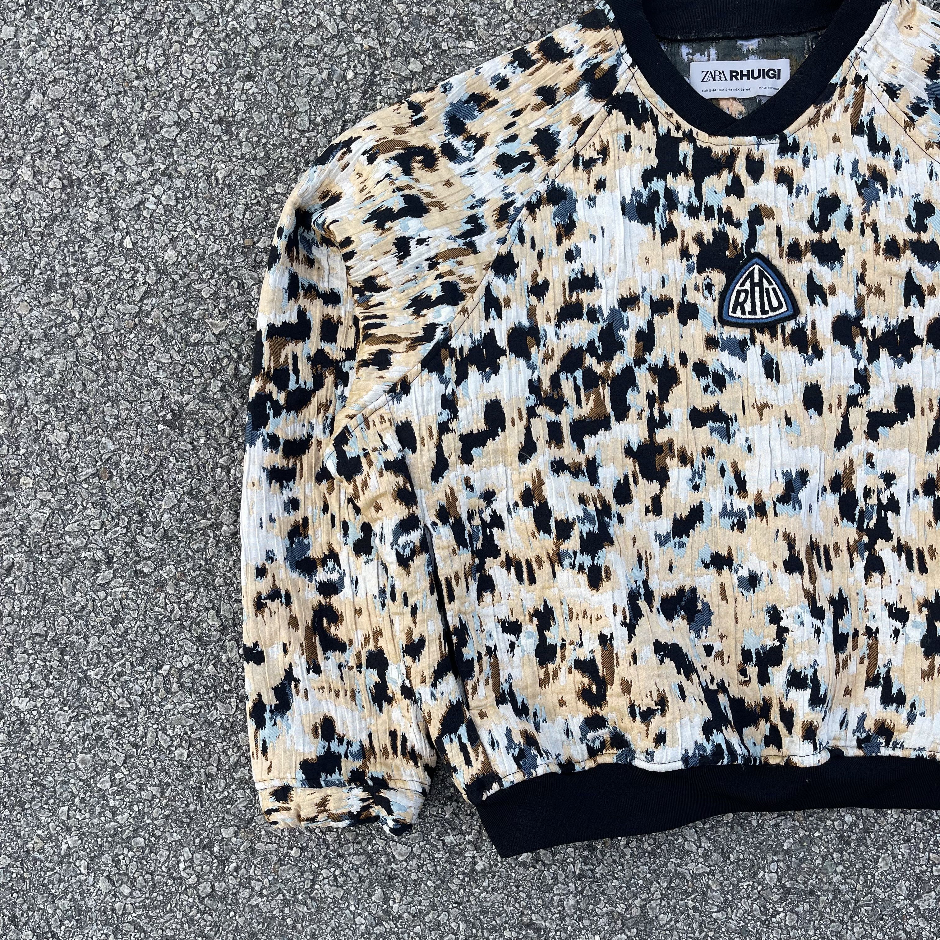 Rhude × Zara Rhuigi Baggy Leopard Pattern Pullover Jumper Size US M / EU 48-50 / 2 - 3 Thumbnail