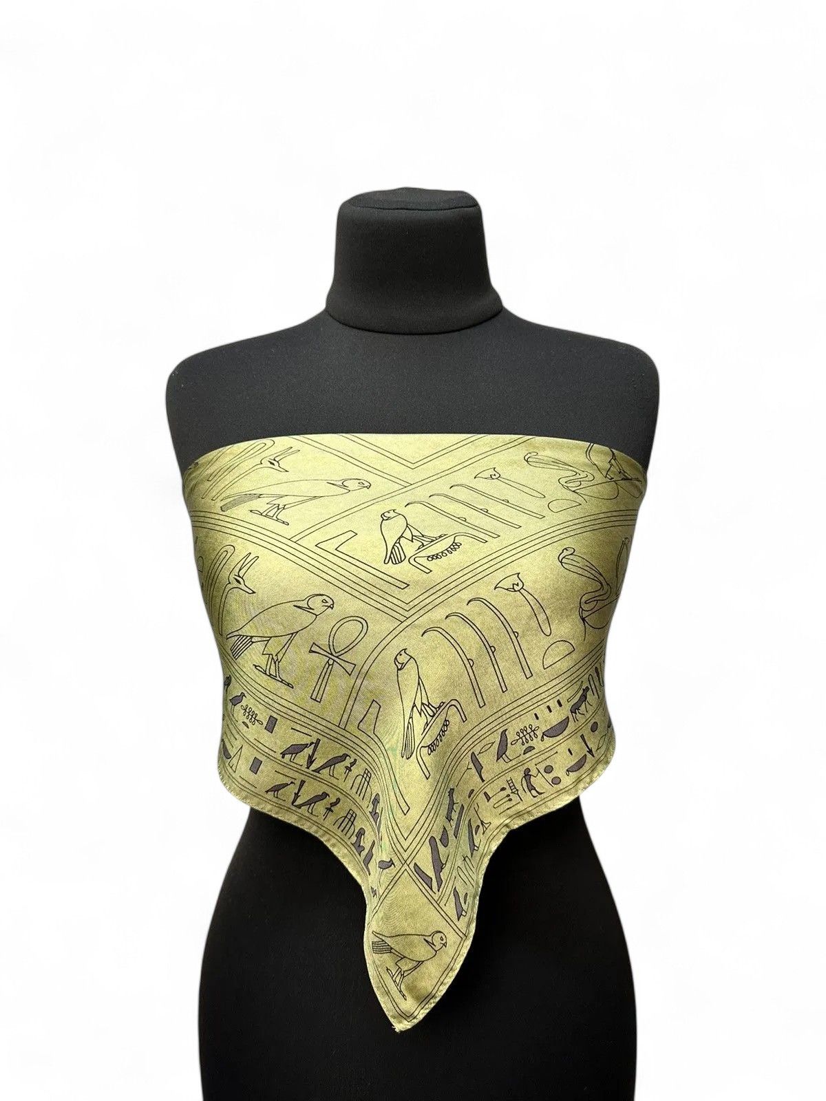 Other Egyptian Print Silk Scarf The Met Vintage Museum Collectible Size ONE SIZE - 10 Thumbnail