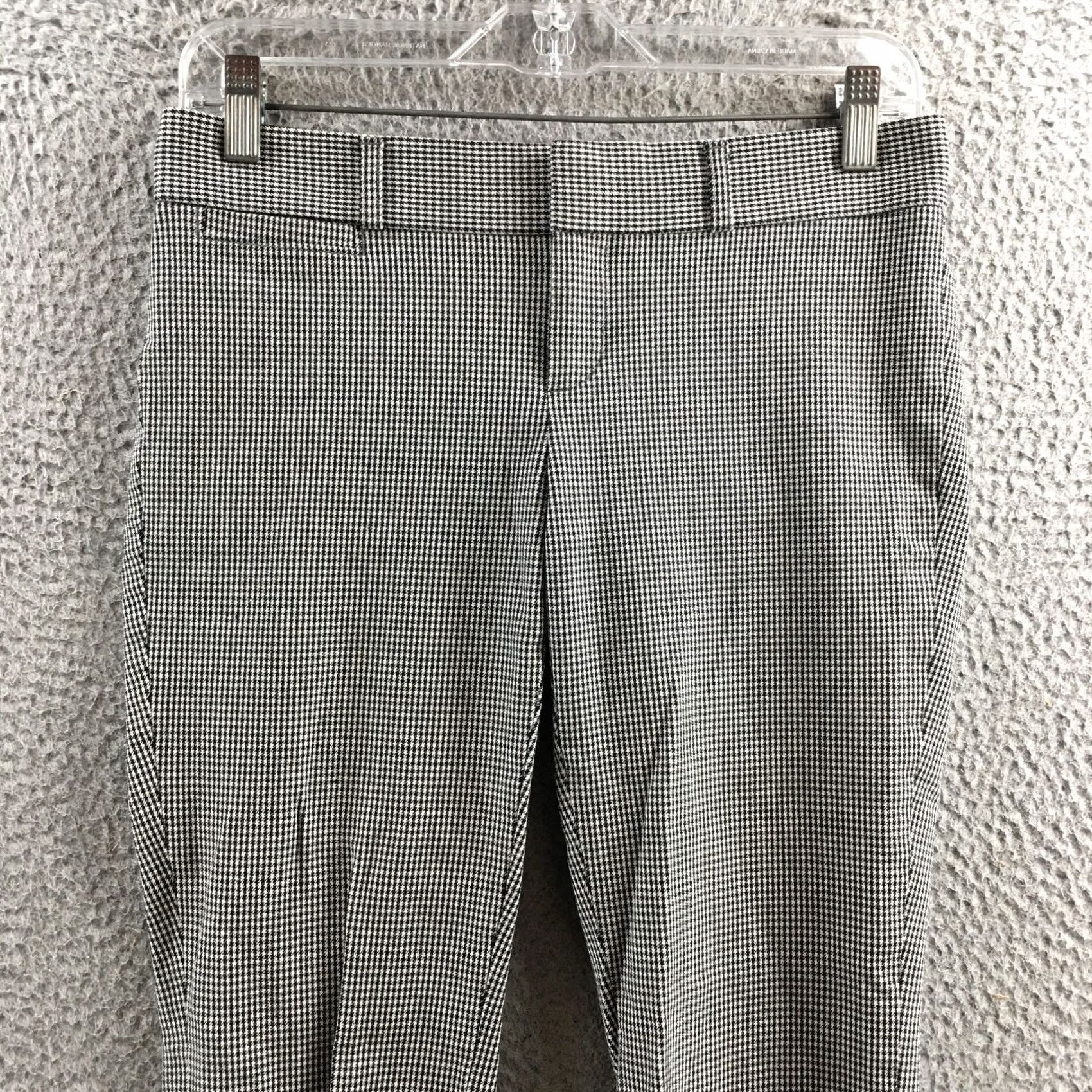 Banana Republic Banana Republic Sloan Dress Pants Womens 0 Black Houndstooth Low Rise Skinny Dress Pants Womens Black 0 Sloan Match Mens Womens Girls Size 25" / US 0 / IT 36 - 2 Thumbnail
