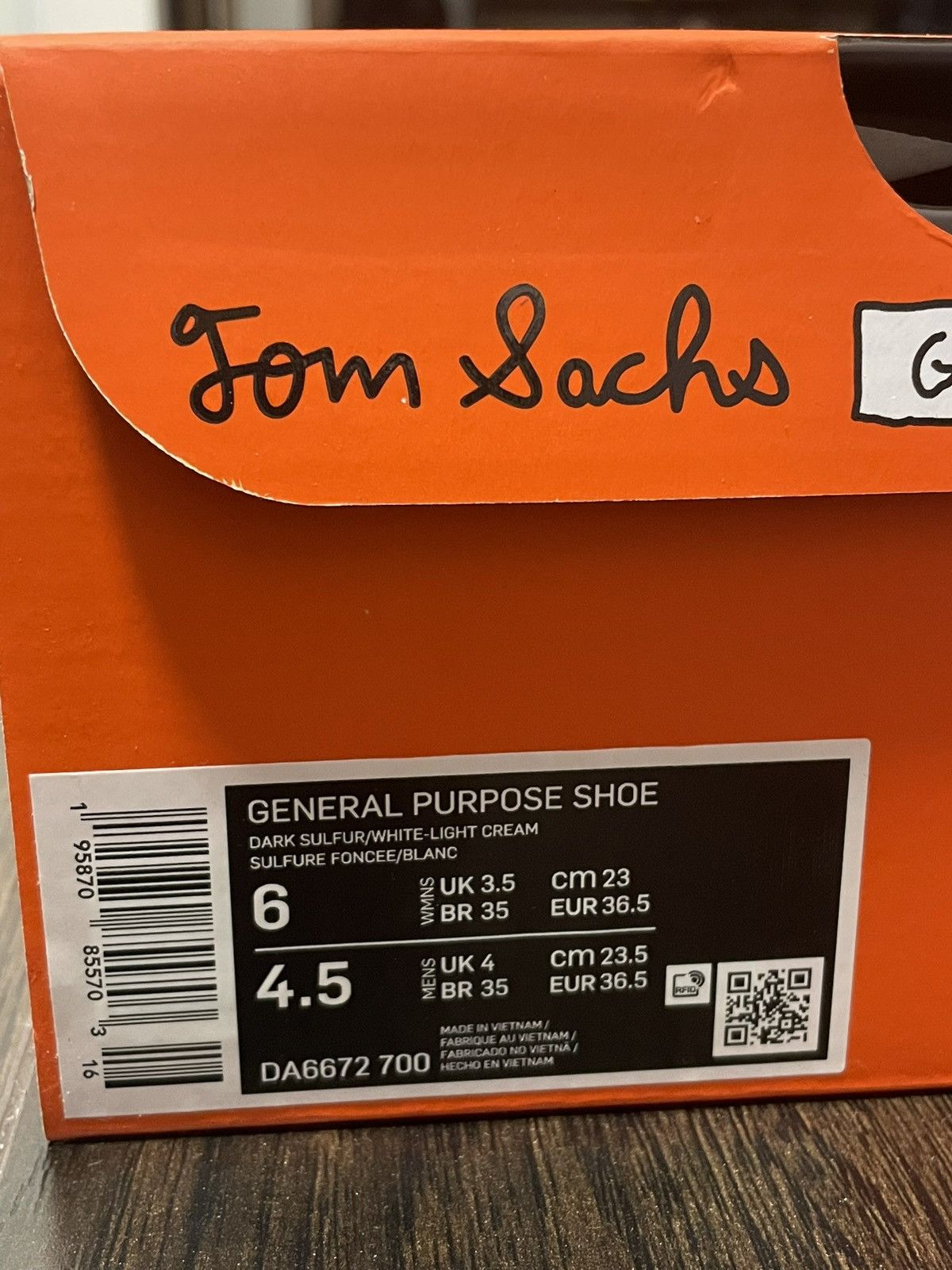 Nike × Tom Sachs Nike x Tom Sachs General Purpose Shoe Size US 6 / IT 36 - 7 Thumbnail