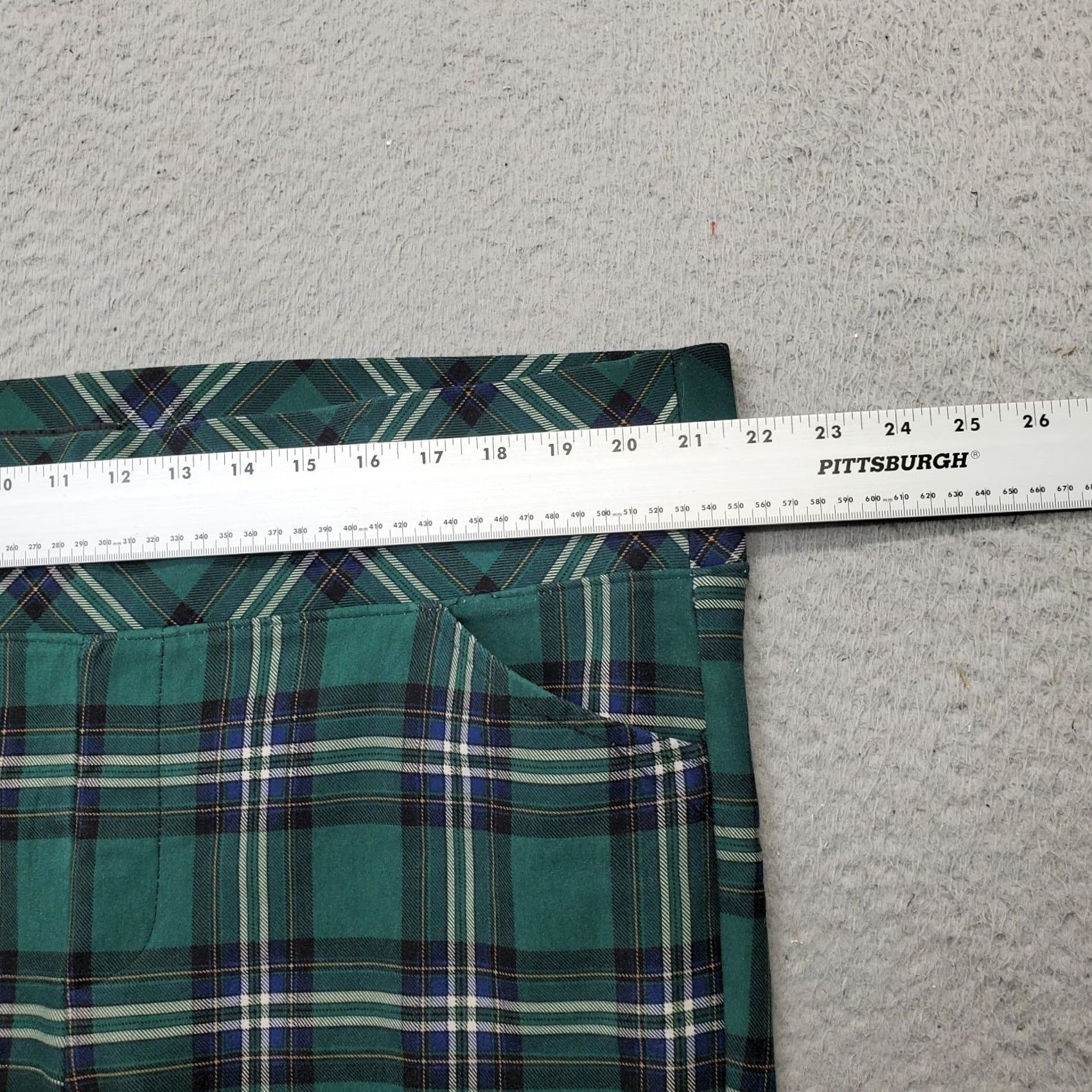Torrid Torrid Pixie Pants Womens 3R Multi Plaid Stretch Skinny Leg High Waist Pull-On Pants Size 26" / US 2 / IT 38 - 6 Thumbnail