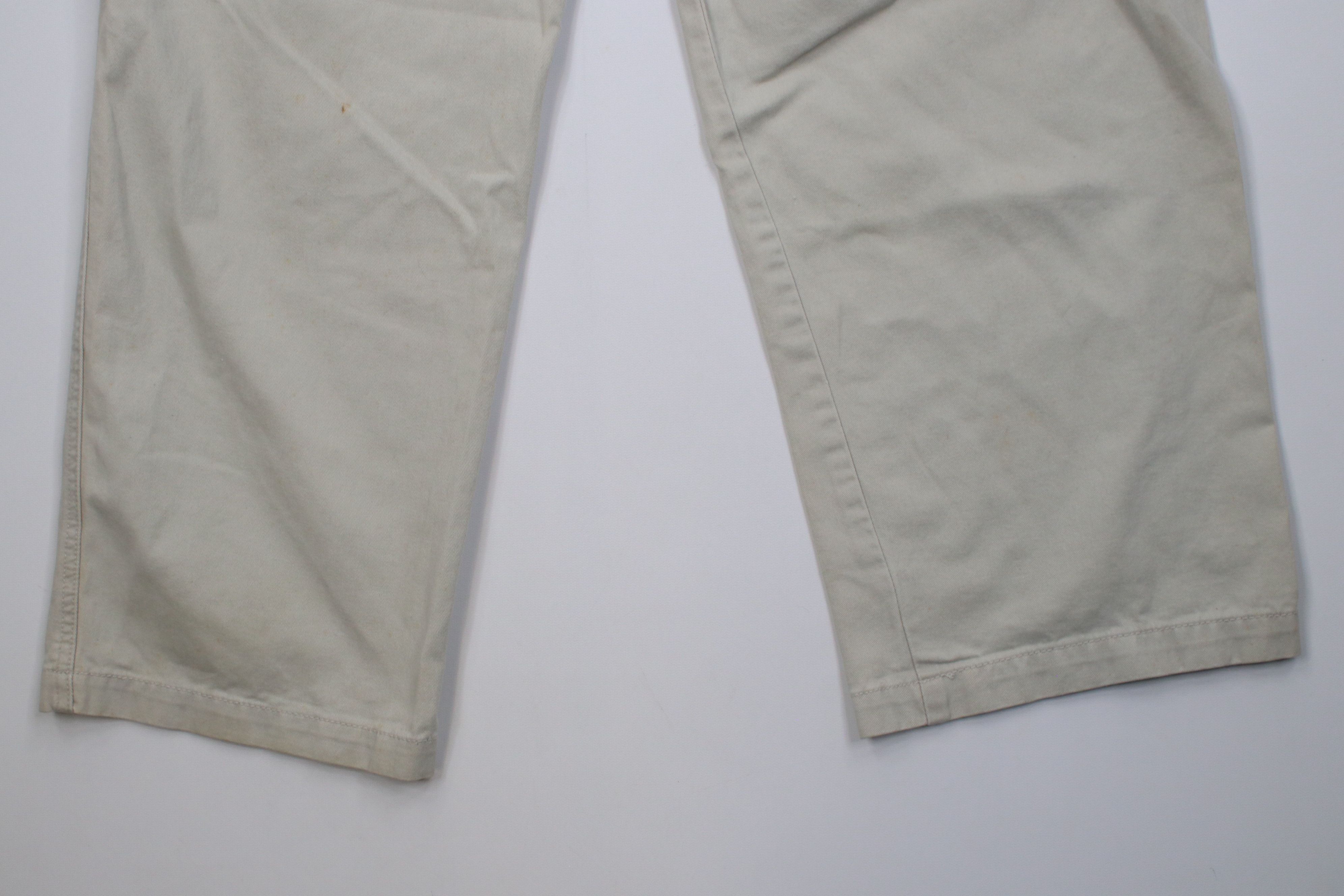 Vintage Vintage 90s Y2K Streetwear Wide Leg Cargo Pants Stone Cotton Size US 32 / EU 48 - 14 Thumbnail