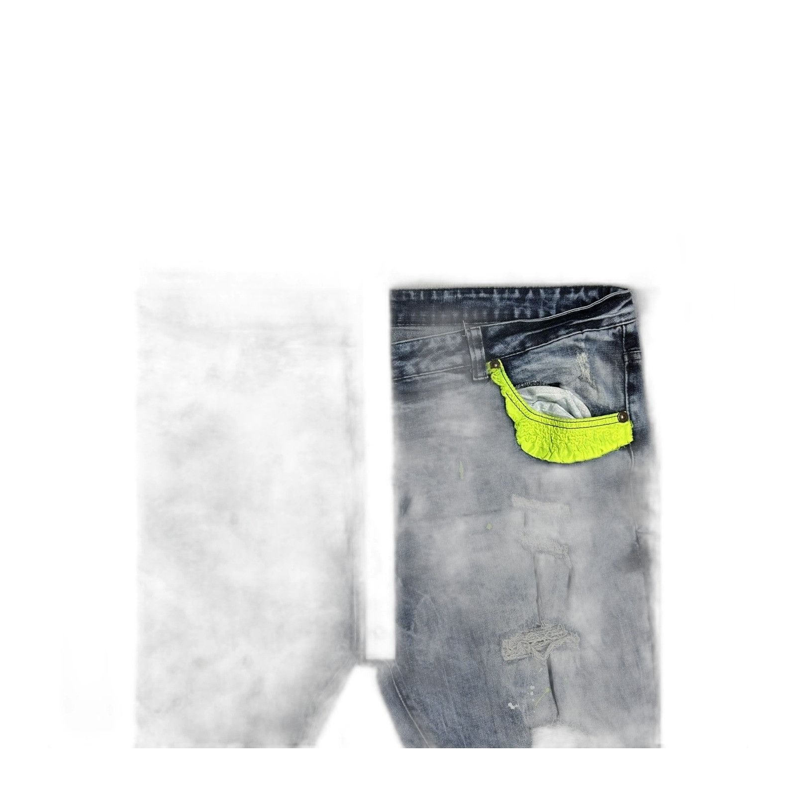 The Mercer Brand Men's Bleecker & Mercer Distressed Jeans with Rips sz 40/34 Size US 40 / EU 56 - 7 Thumbnail