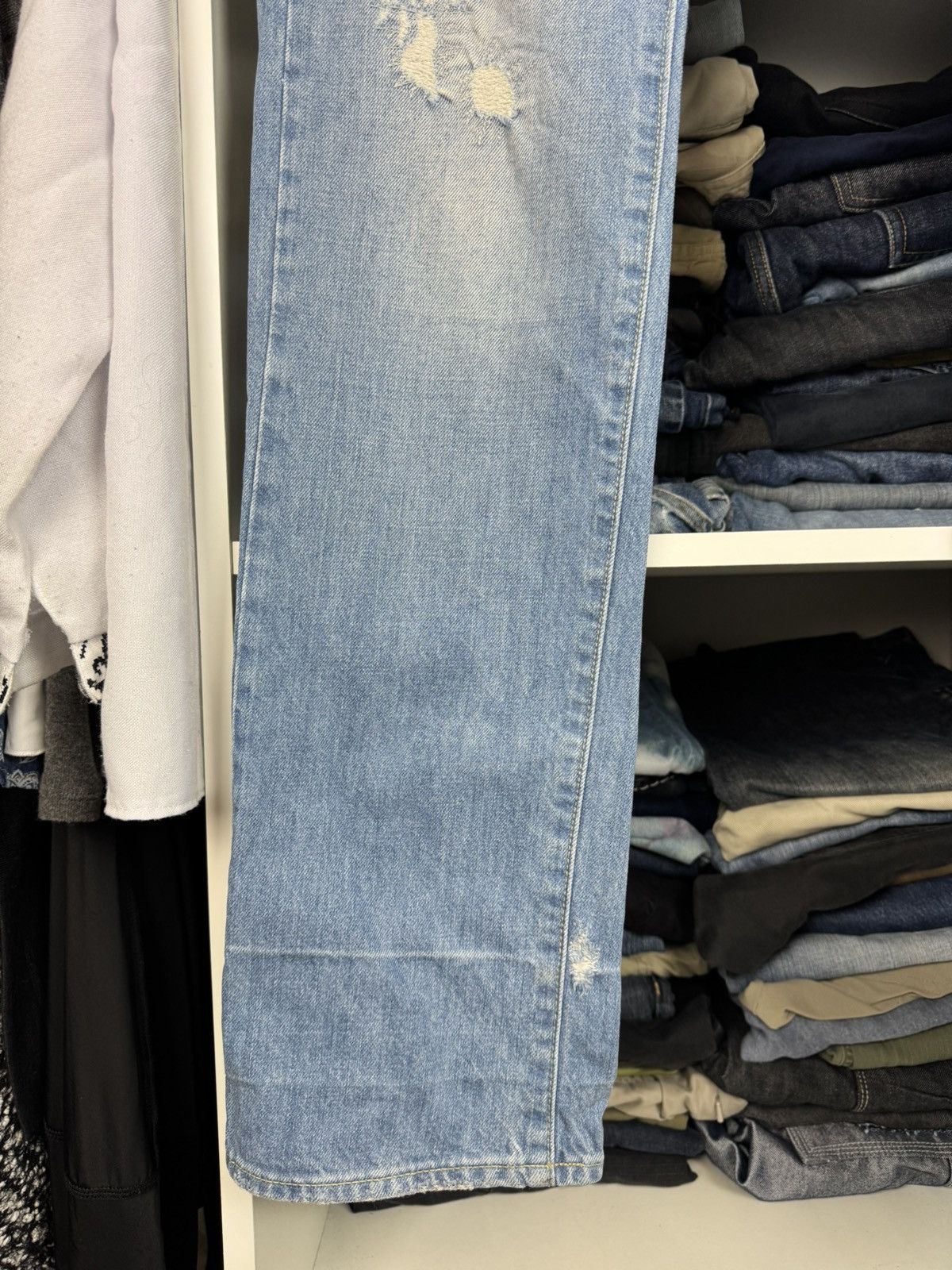 G-Star G-Star Raw Men’s Distressed Ripped Jeans Size US 34 / EU 50 - 8 Thumbnail