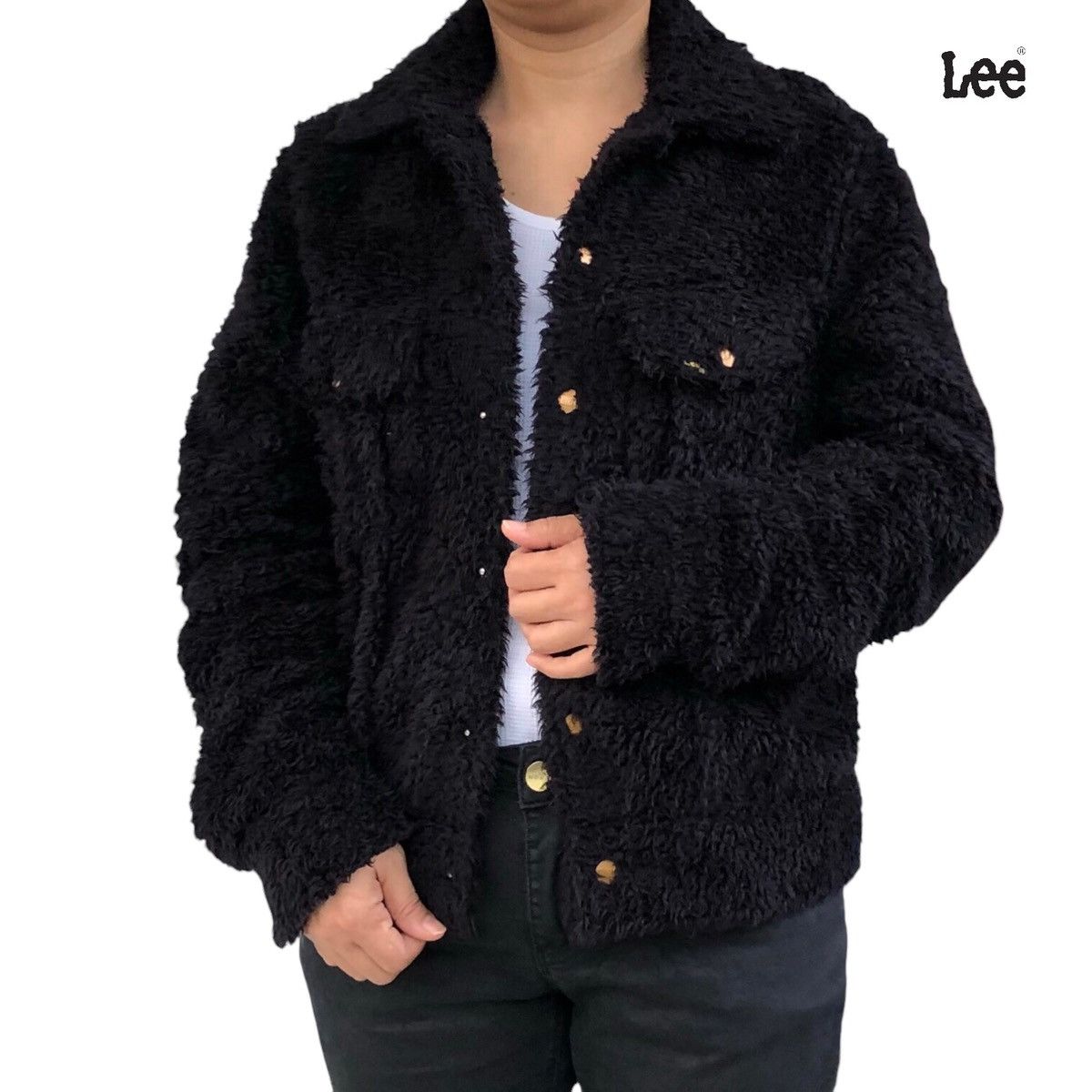 Lee Lee JPN Sanforized Outerwear Sherpa Jacket Size M / US 6-8 / IT 42-44 - 3 Thumbnail