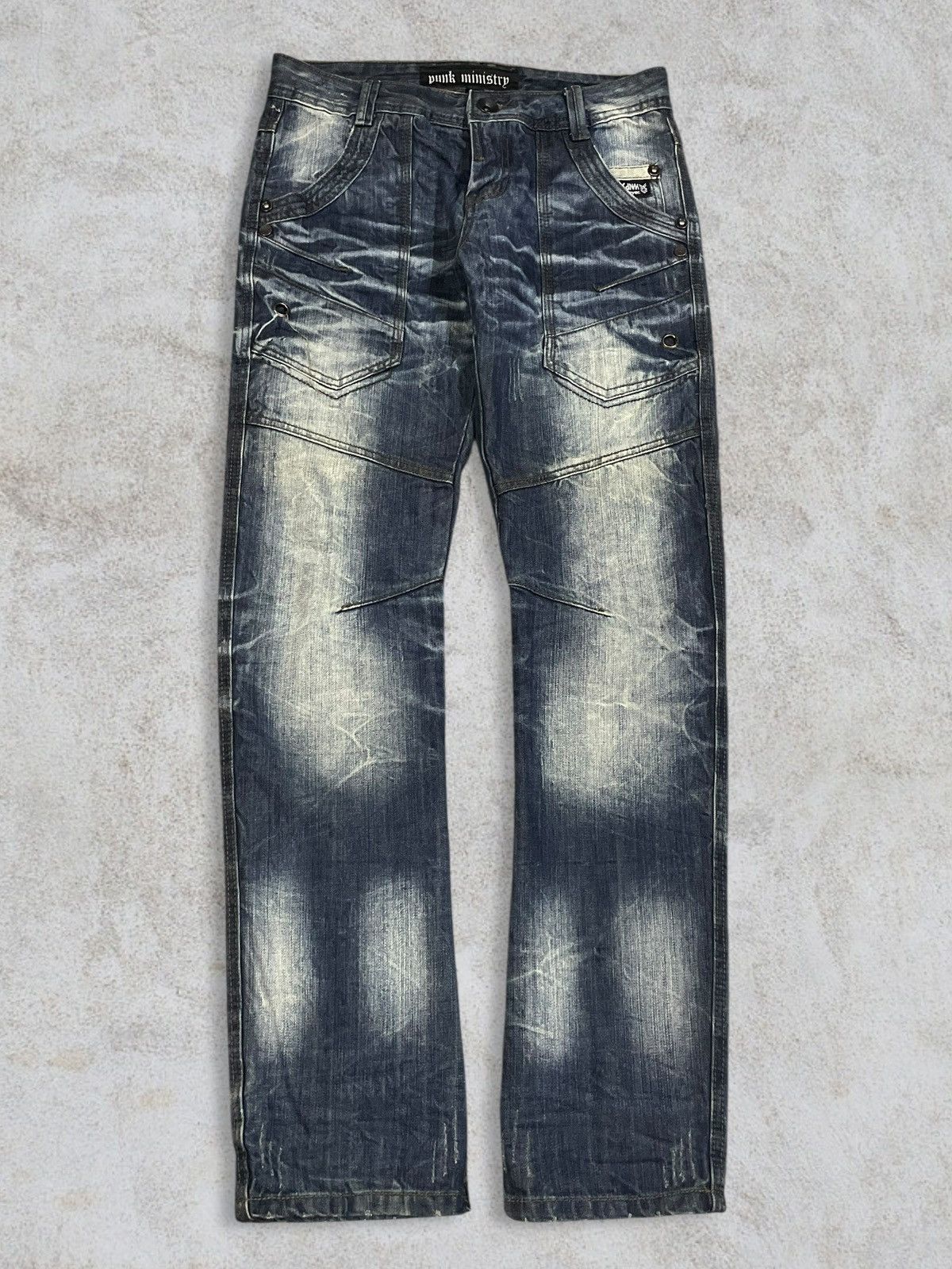 Seditionaries Vintage Japanese Denim Punk Ministry Crazy Washed Goth Jeans Size US 30 / EU 46 - 1 Thumbnail