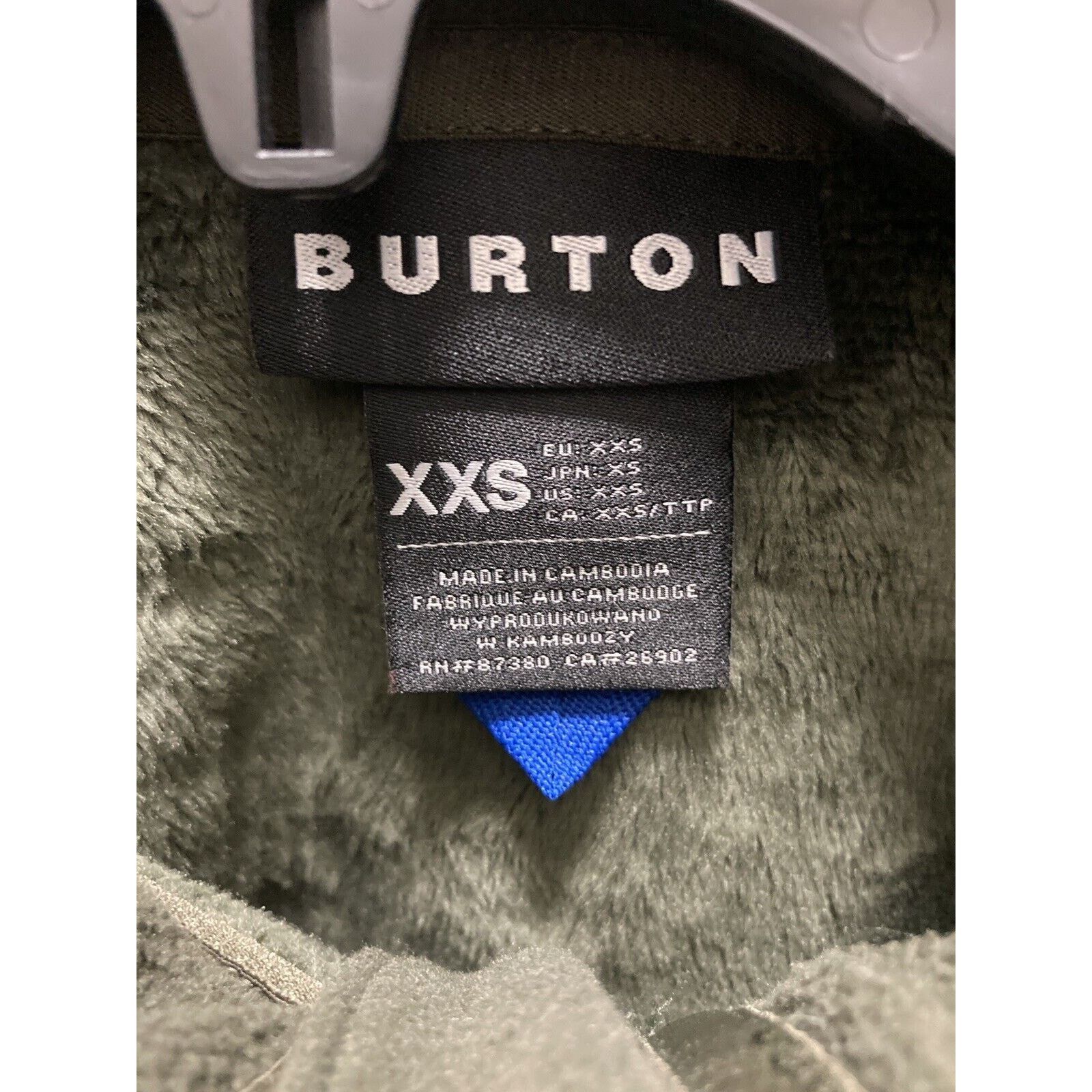 Burton Burton Women Minxy Fleece Jacket XXS Heater Green Hooded Size XXS / US 00 / IT 34 - 3 Thumbnail