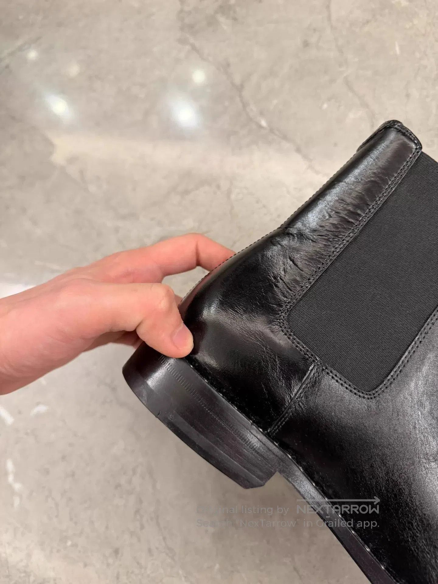 Saint Laurent Paris Black Leather Chelsea Boots with Studded Soles. Size US 9 / EU 42 - 8 Thumbnail