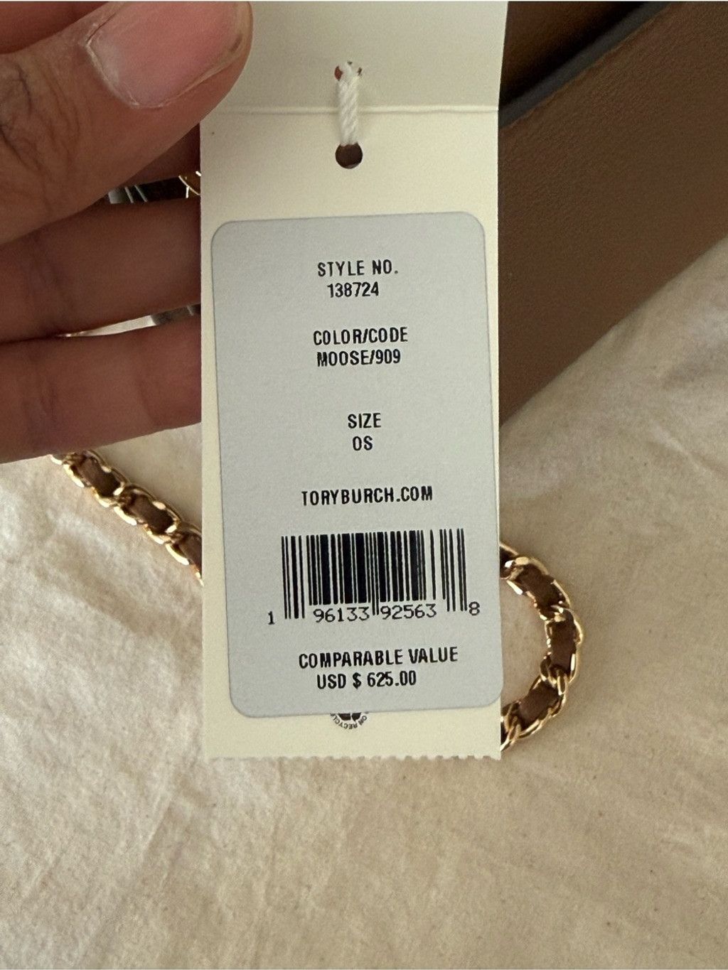 Tory Burch New Tory Burch Britten adjustable shoulder Leather bag with Size ONE SIZE - 4 Thumbnail