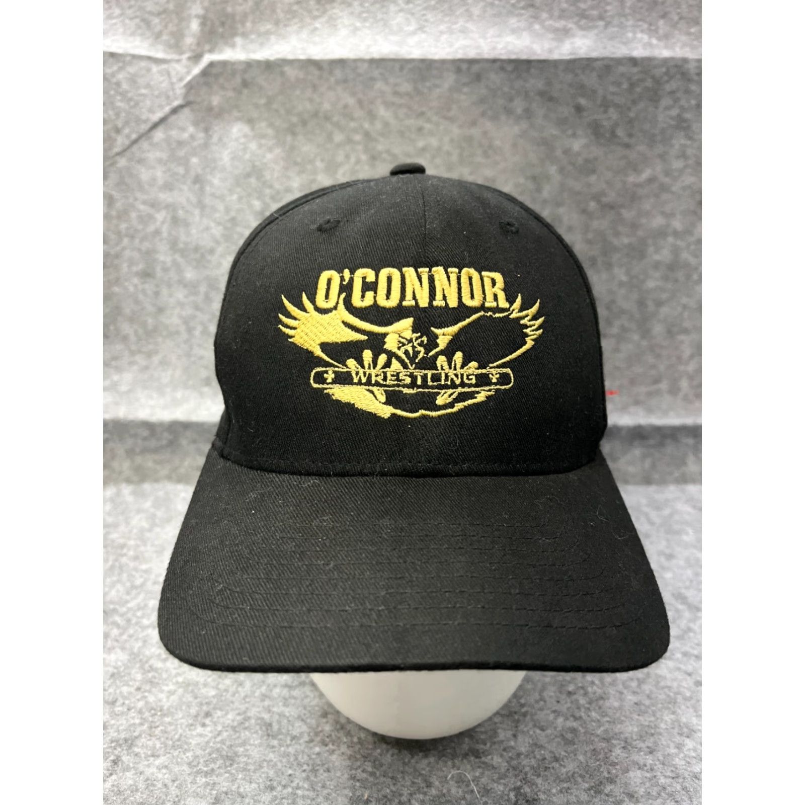Vintage Yupoong Hat Cap Fitted Adult Medium Black Poly Cotton Blend Size ONE SIZE - 2 Thumbnail