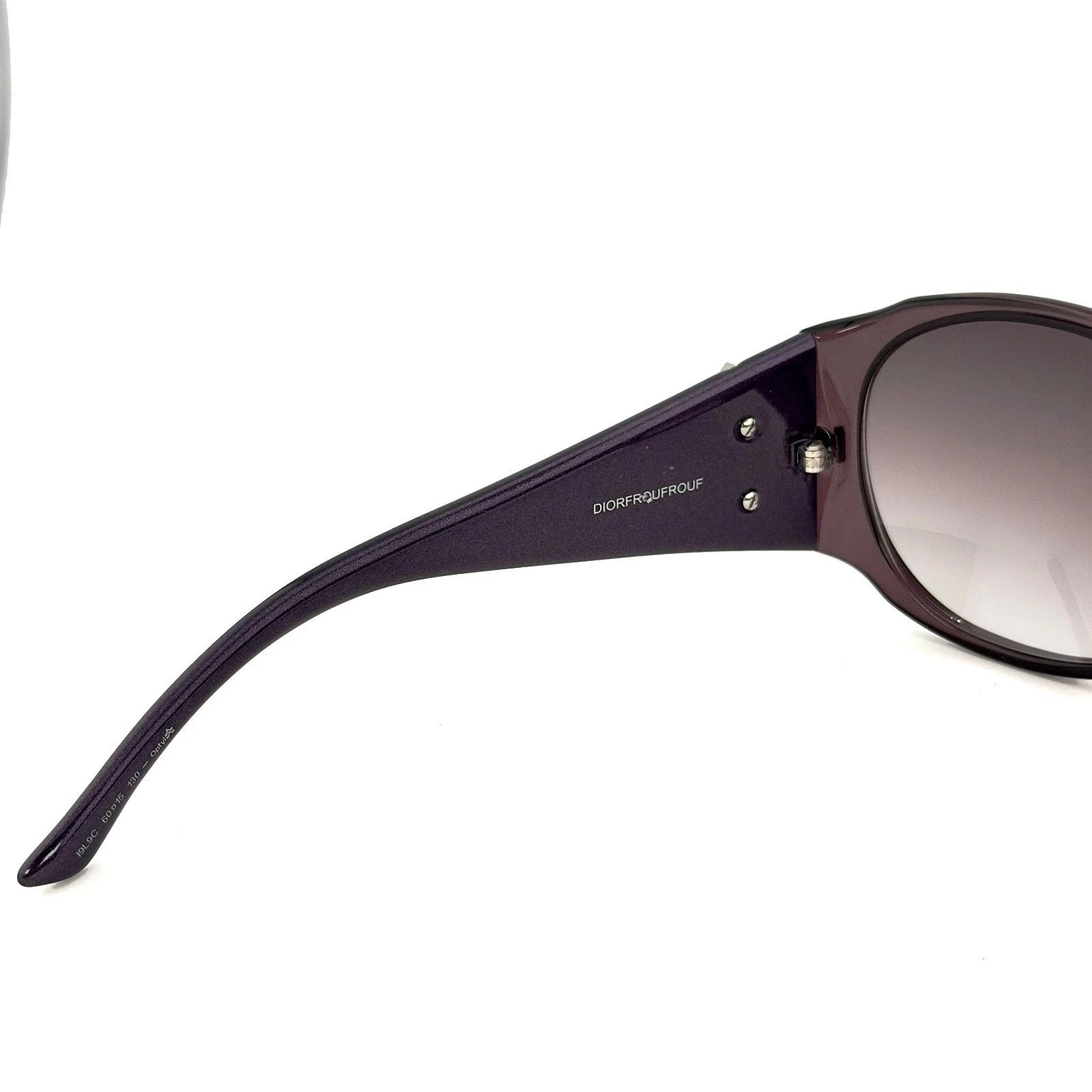 Christian Dior Monsieur CHRISTIAN DIOR FROUFROU Purple Oval Sunglasses DIORFROU FROU Size ONE SIZE - 6 Thumbnail