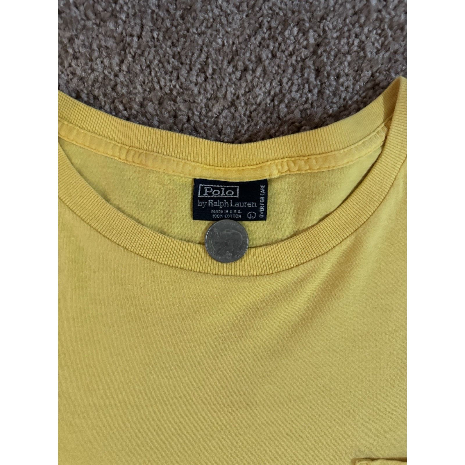 Ralph Lauren Vintage Polo Ralph Lauren Logo Pocket Tee Shirt Size Large Size US L / EU 52-54 / 3 - 2 Thumbnail