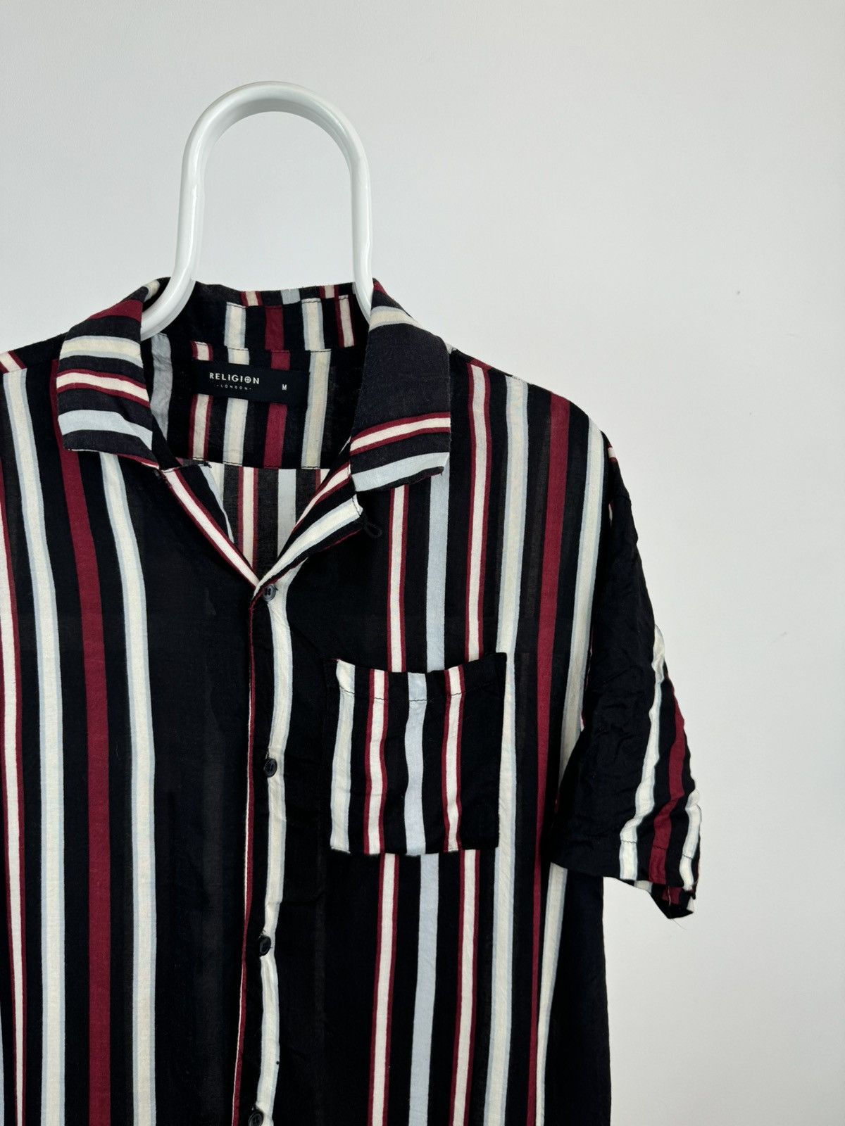 Other Religion Short Sleeve Striped Shirt Size US M / EU 48-50 / 2 - 2 Thumbnail