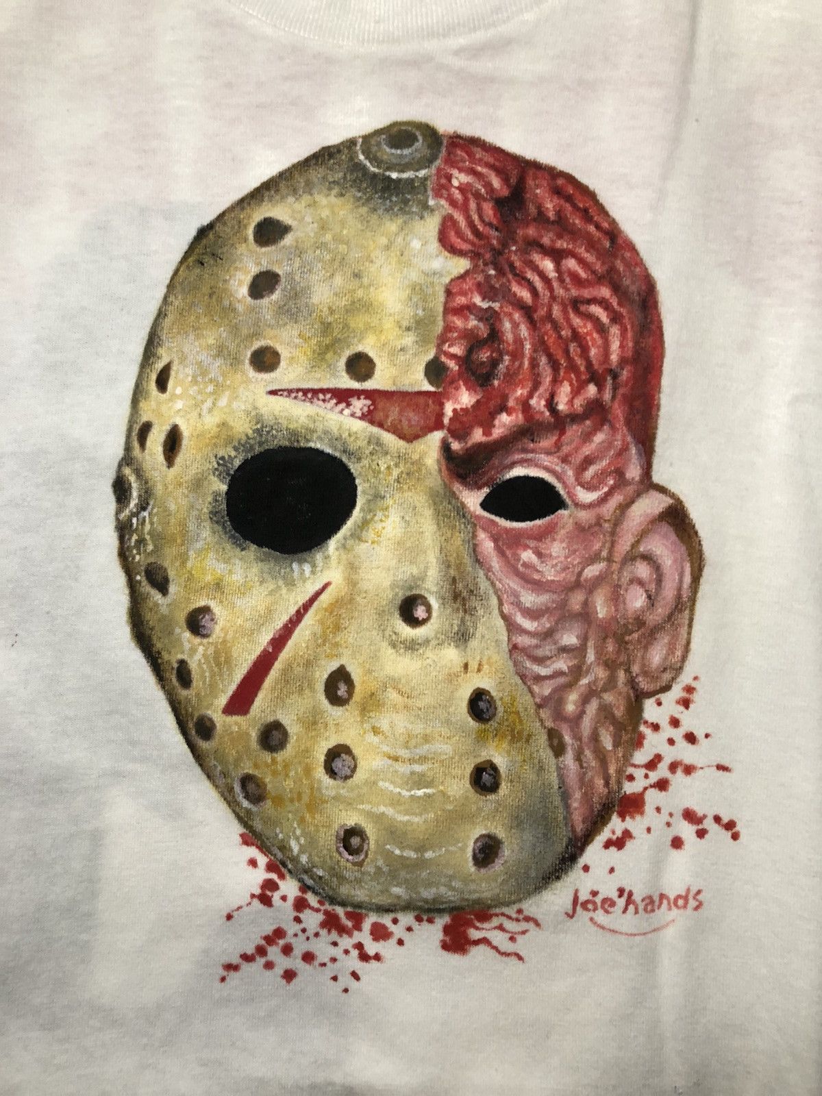 Other Friday The 13th JasonVoorhees Shirt Hand Drawn Custom 1 Of 1 Size US XL / EU 56 / 4 - 4 Thumbnail