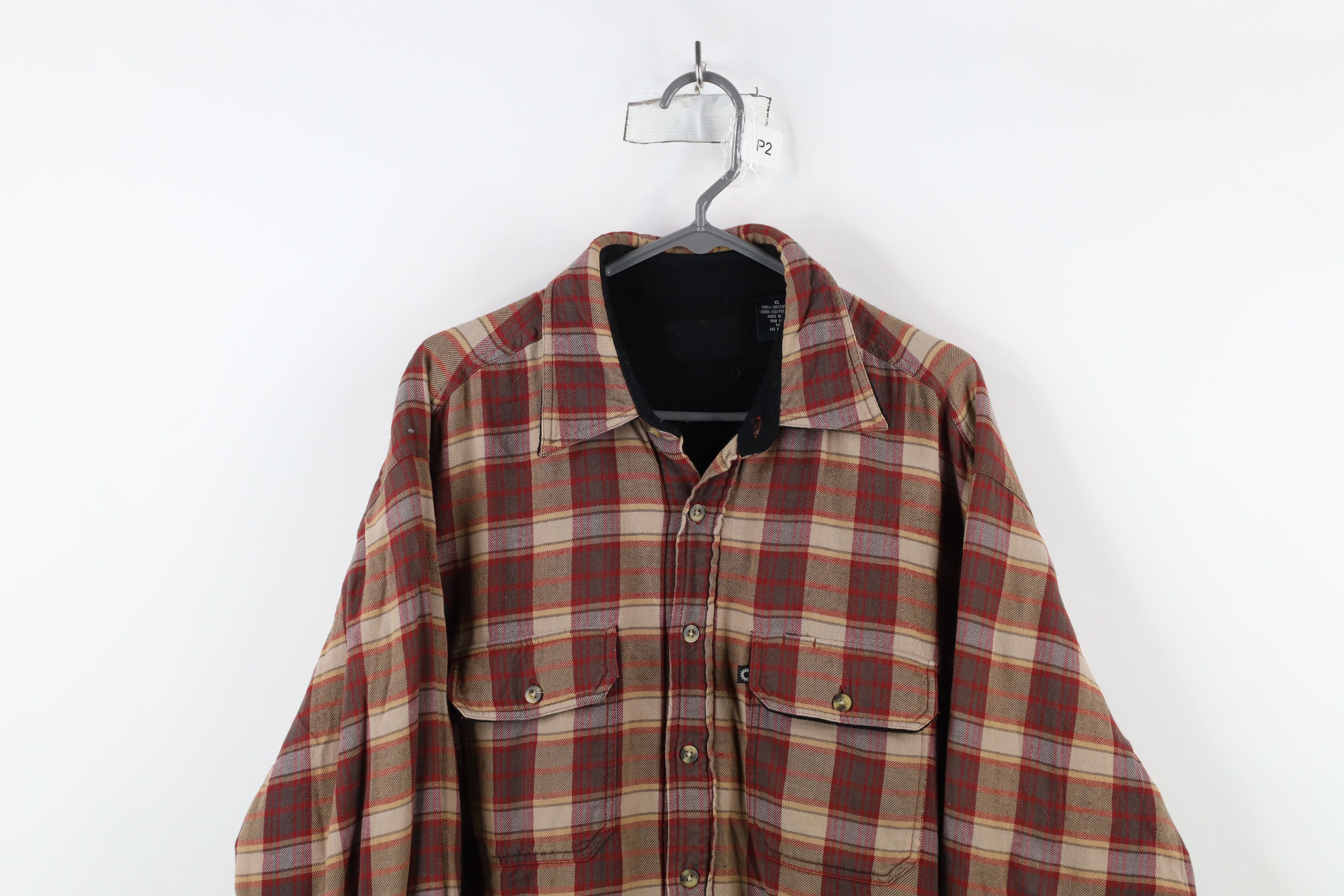 Vintage Vintage 90s Y2K Streetwear Fleece Lined Flannel Shirt Jacket Size US XL / EU 56 / 4 - 2 Thumbnail