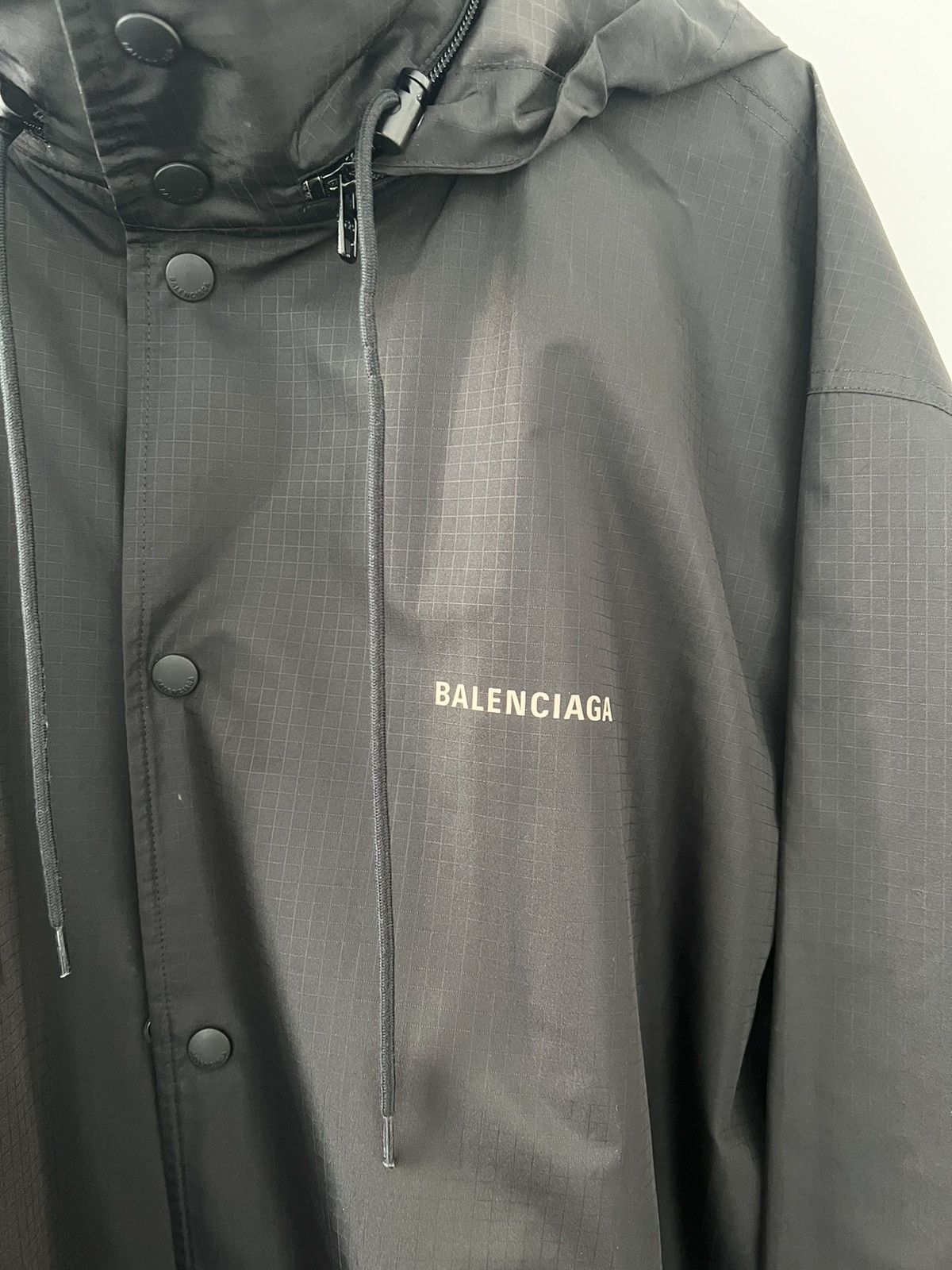Balenciaga Balenciaga Black Windbreaker Size US M / EU 48-50 / 2 - 2 Thumbnail