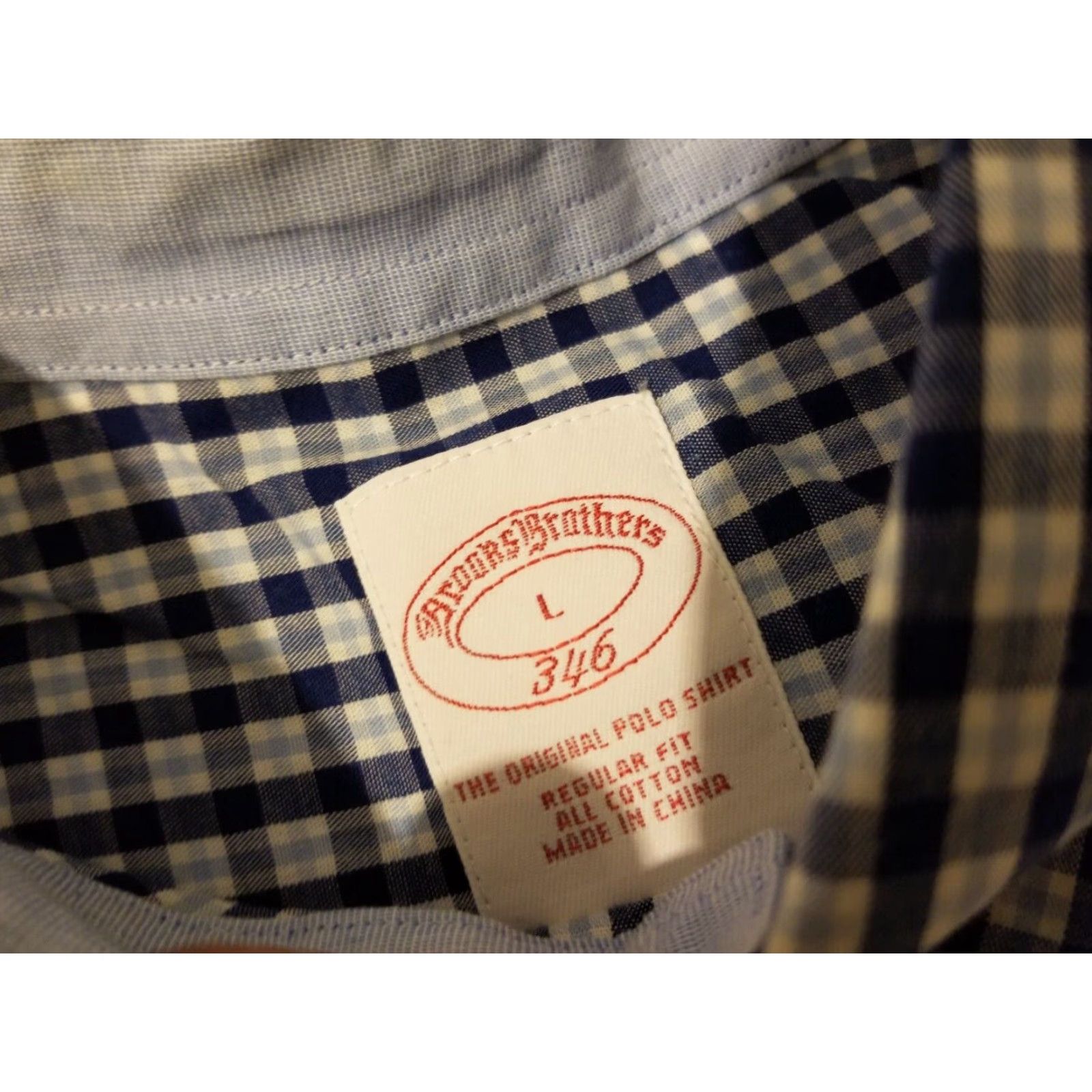 Brooks Brothers Brooks Brothers Dress Shirt Mens L Blue Cotton Button Shirt Size 42R - 3 Thumbnail