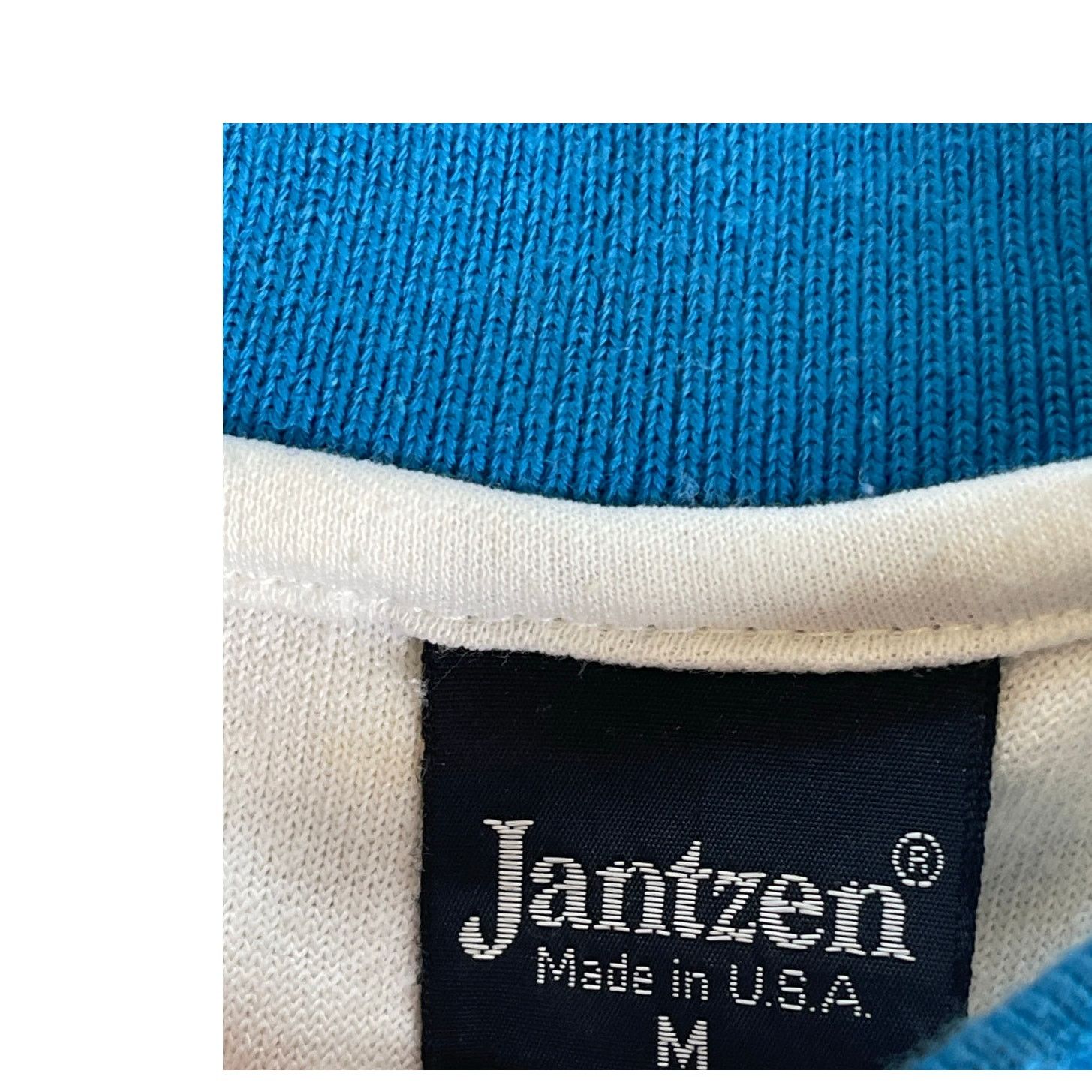 Jantzen Jantzen Vintage 70s Textured Knit Striped Polo M Size US M / EU 48-50 / 2 - 5 Thumbnail