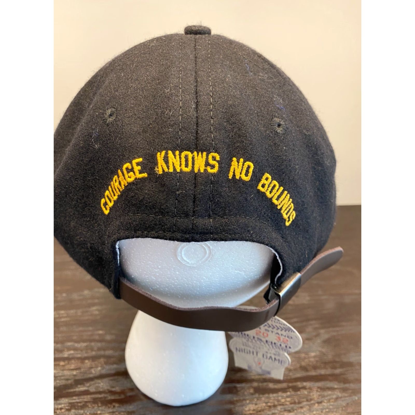 Ebbets Field Flannels Ebbets Field Flannels Men Black Wool Cap / BaseBall Cap One Size Adjustable Courage Knows No Bounds USA Size ONE SIZE - 5 Thumbnail