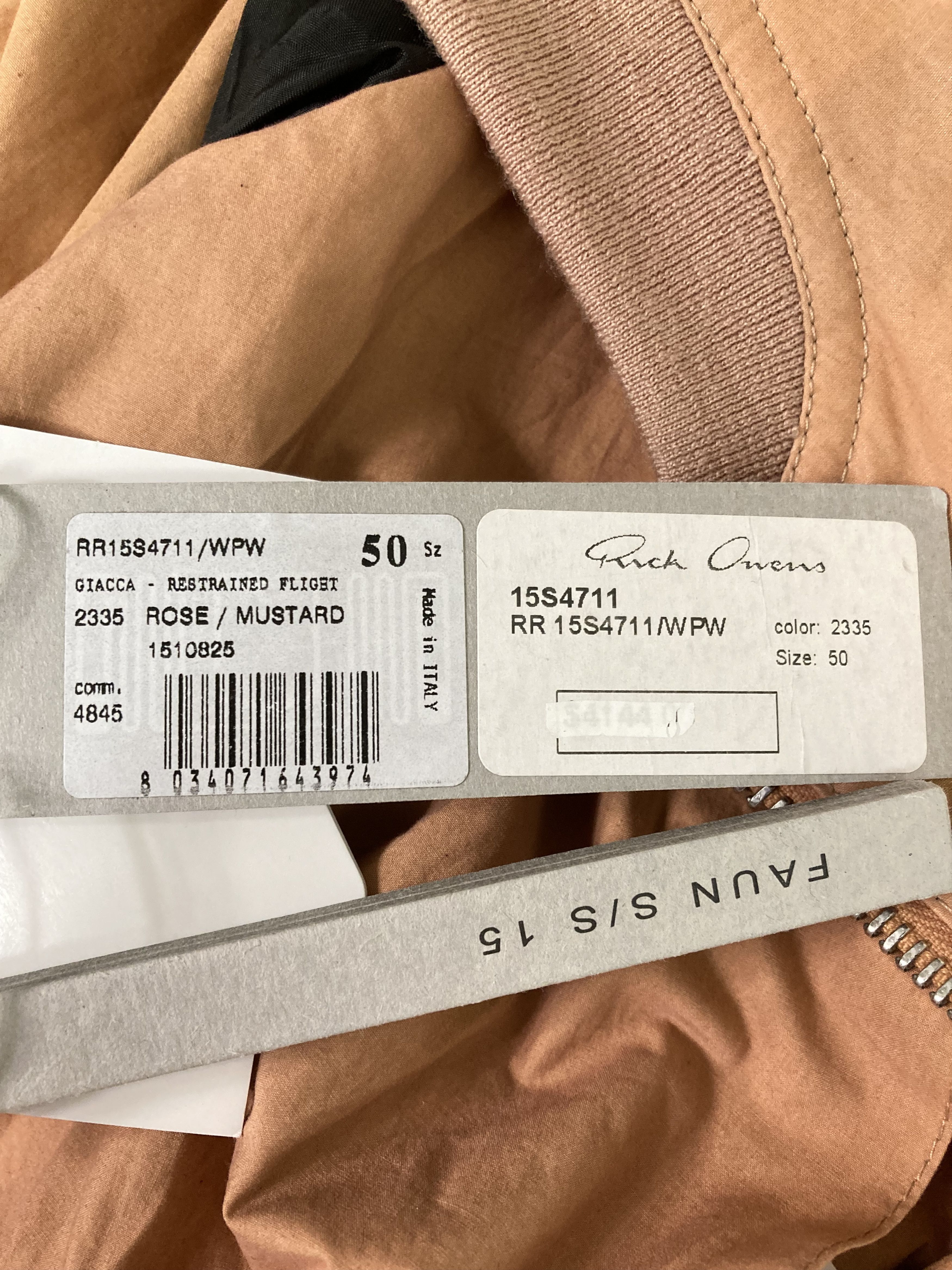 Rick Owens Rick Owens SS15 Faun runway bomber jacket Size US M / EU 48-50 / 2 - 8 Thumbnail