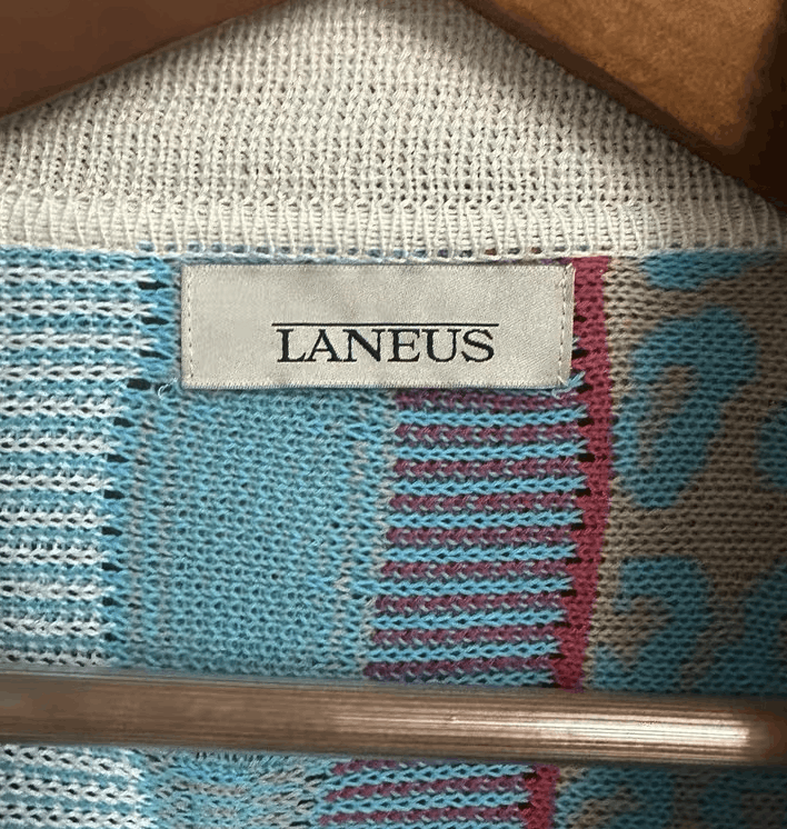 Laneus laneus Men's knitted short-sleeve sweater polo shirt Size US L / EU 52-54 / 3 - 2 Thumbnail